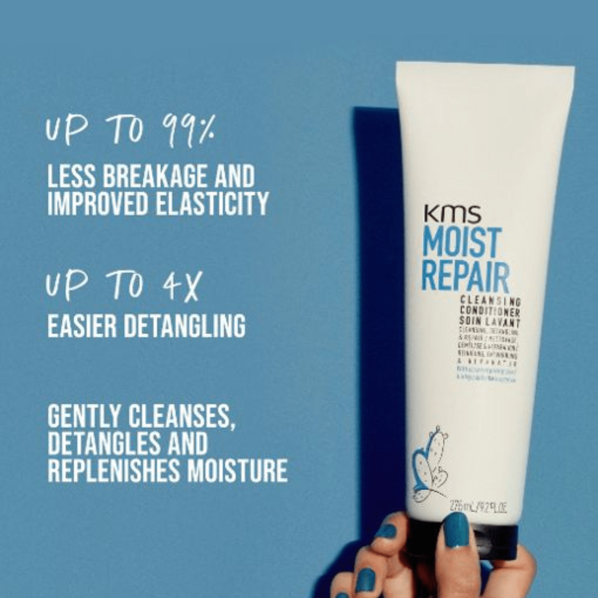 KMS. Revitalisant Nettoyant, Démêlant et Réparateur Moist Repair - 275 ml - Concept C. Shop