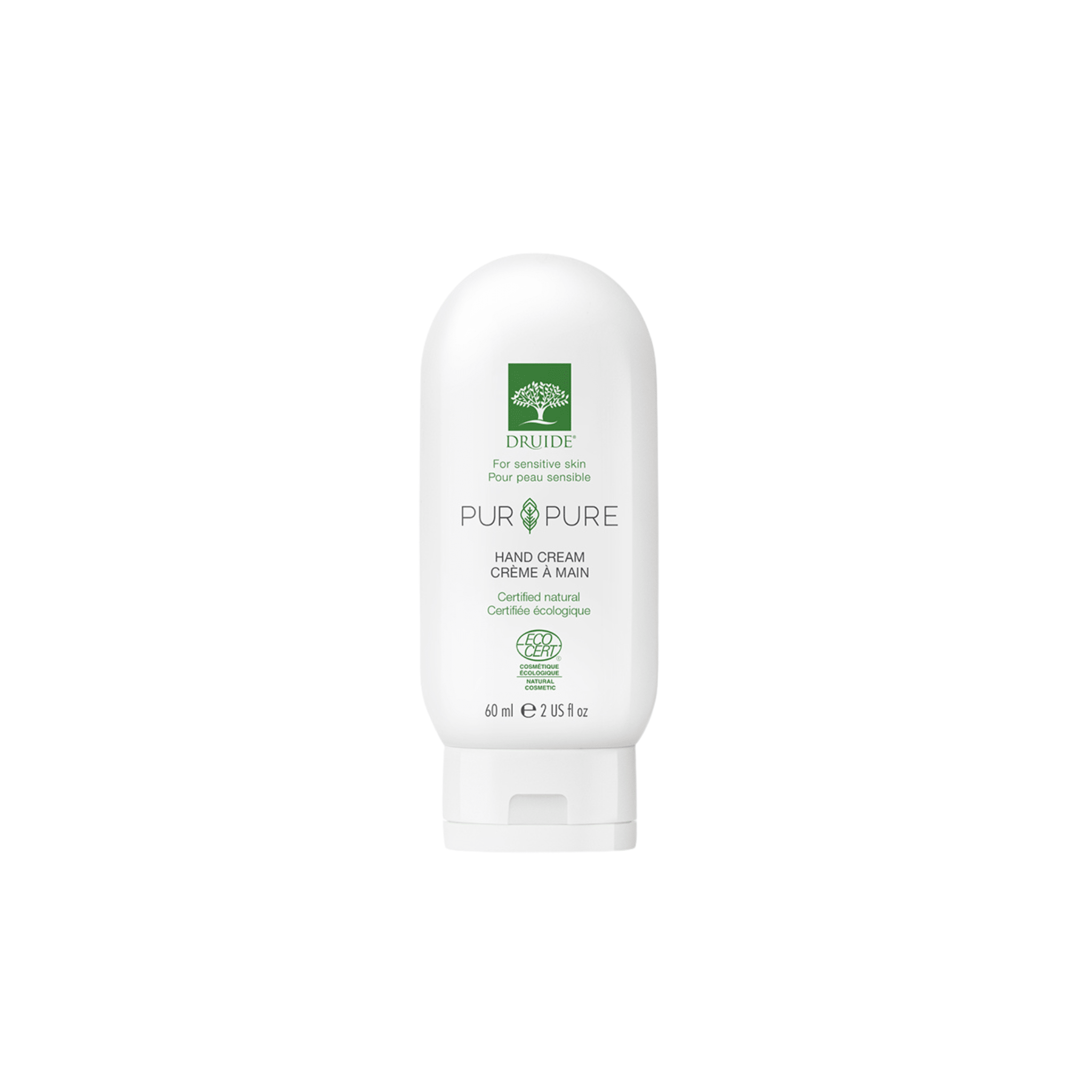 Laboratoires Druide. Crème à Mains pour Peau Sensible Pur&Pure - 60 ml - Concept C. Shop