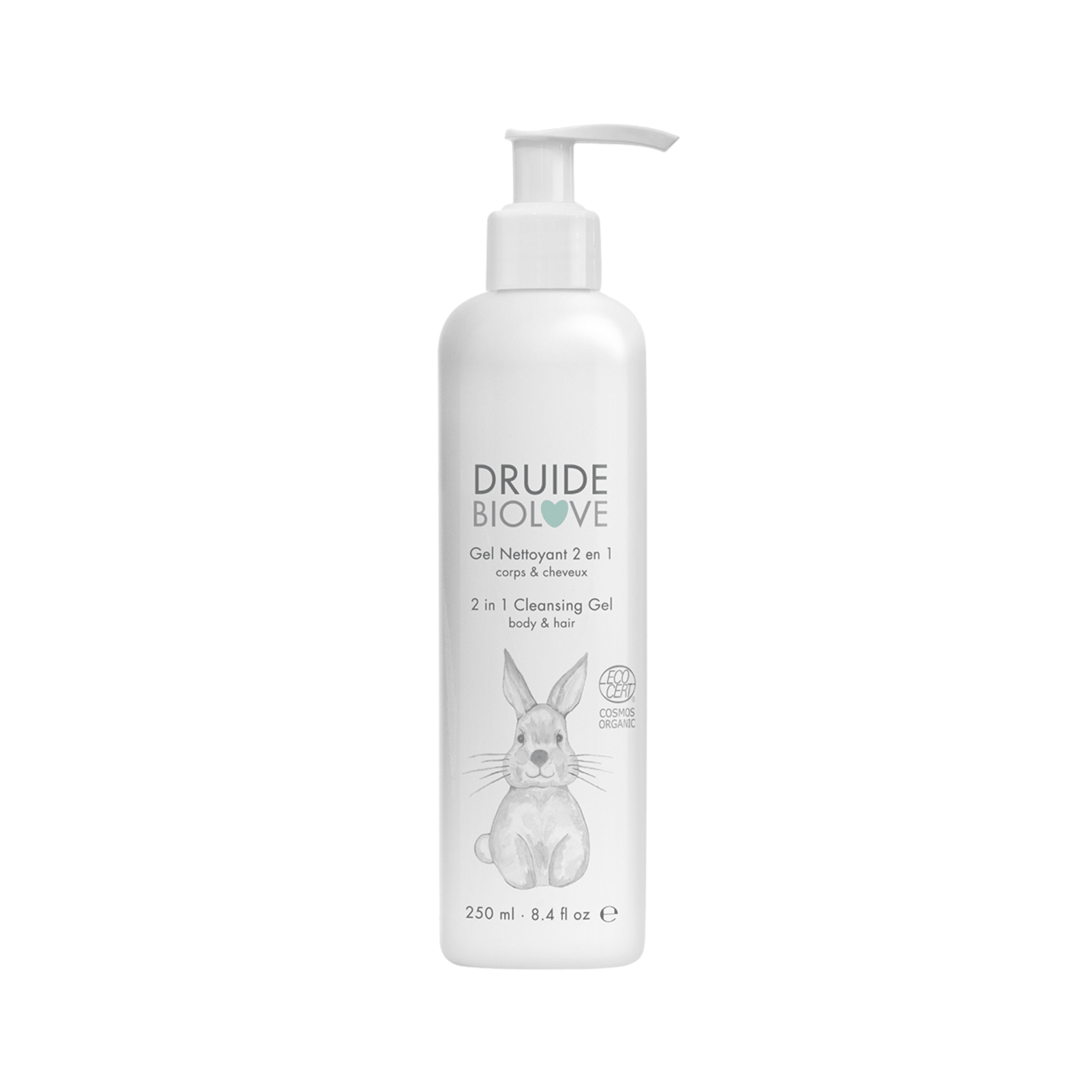 Laboratoires Druide. Gel Nettoyant 2 - en - 1 Cheveux et Corps pour Bébé BioLove - 250 ml - Concept C. Shop