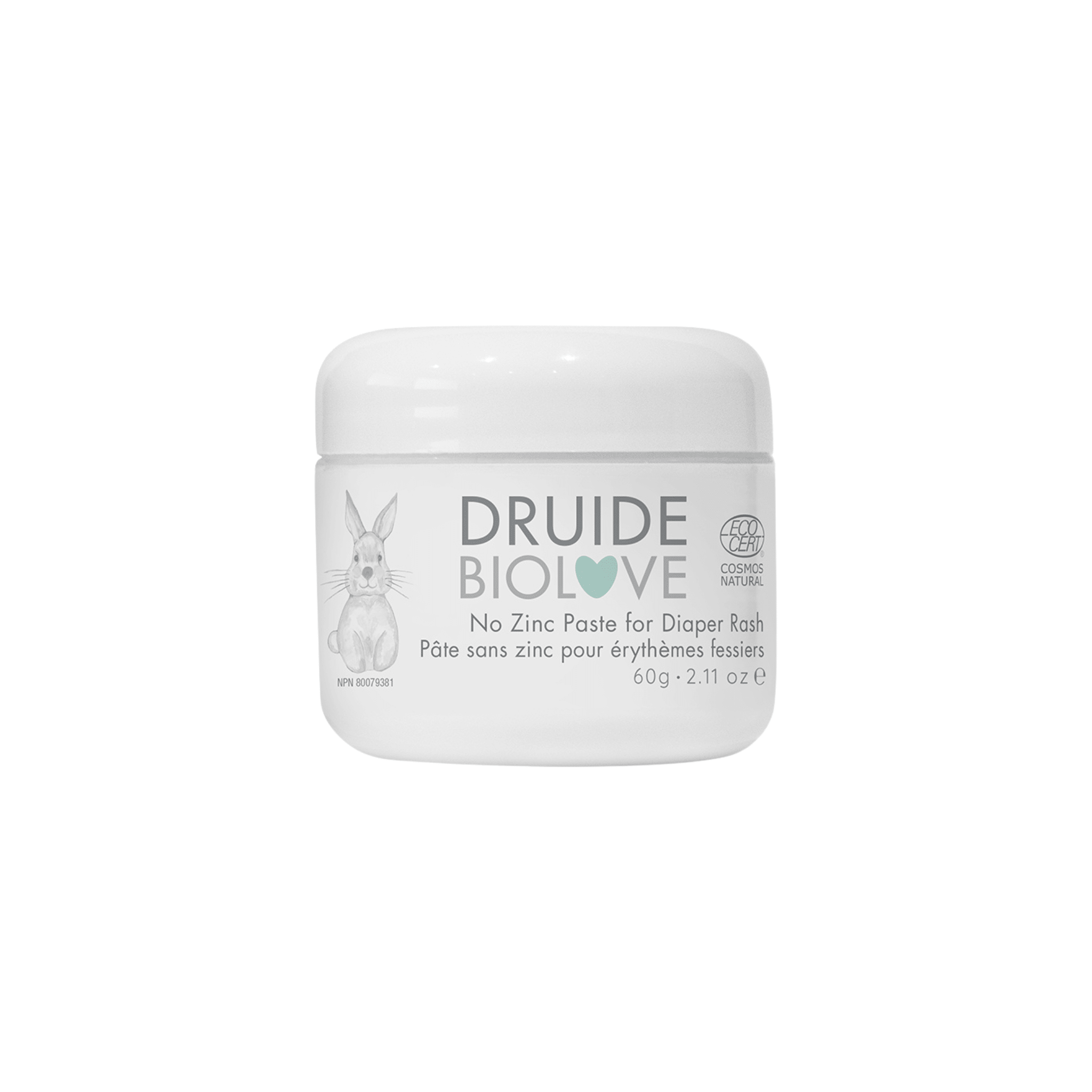 Laboratoires Druide. Pâte Sans Zinc pour Érythèmes Fessiers BioLove - 60 g - Concept C. Shop