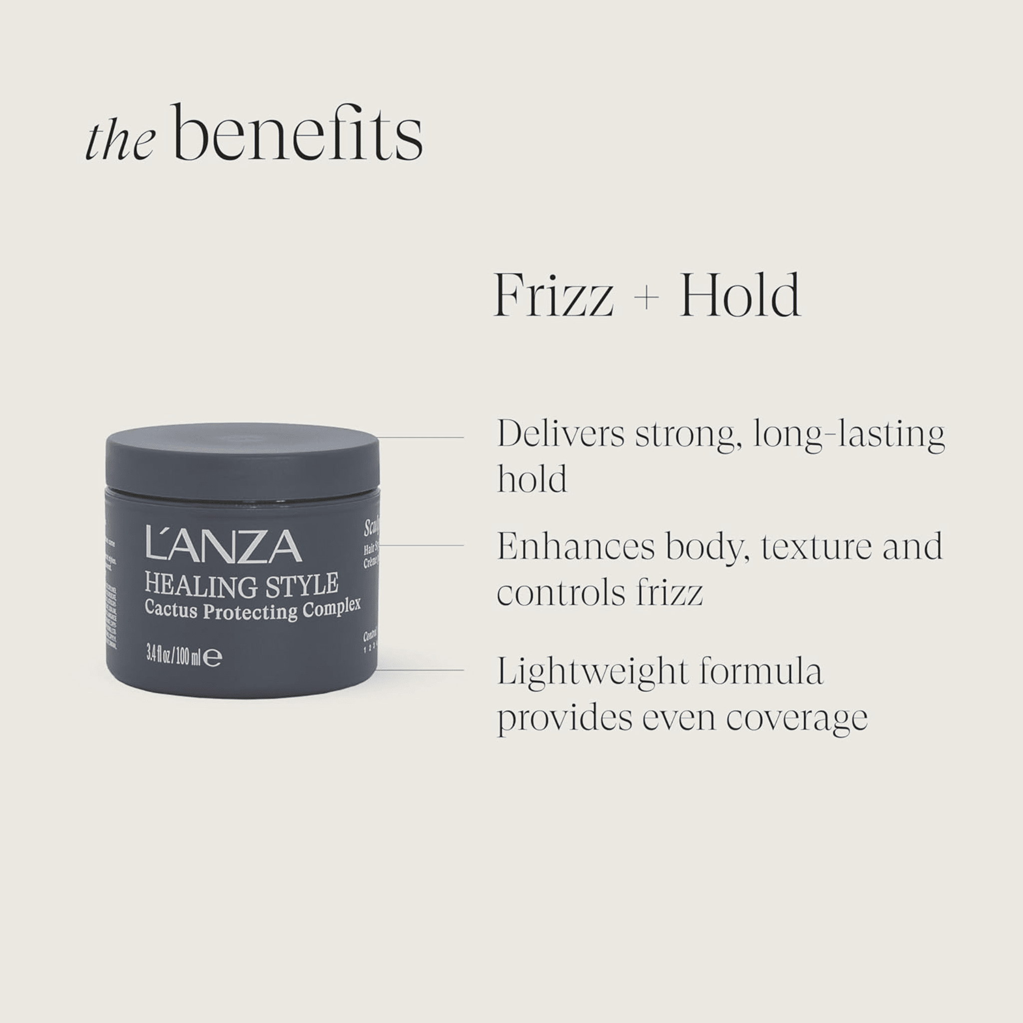 L'Anza. Healing Style Crème Pâte Coiffante - 100 ml - Concept C. Shop