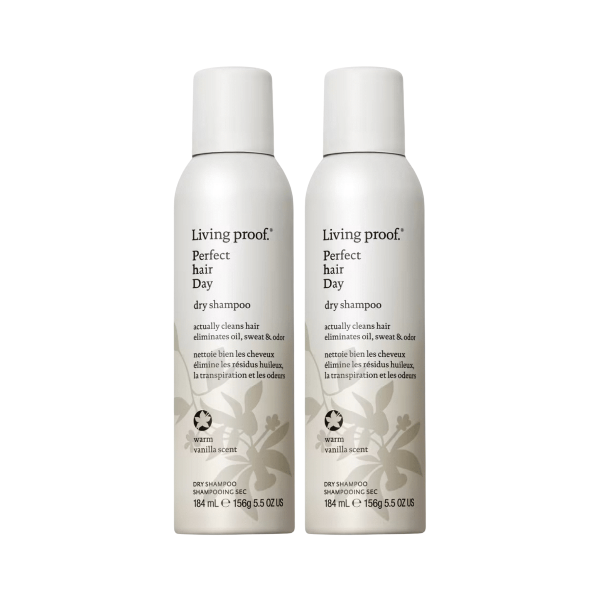 Living Proof. Duo Édition Spéciale Shampoing Sec Perfect Hair Day Vanille - 184 ml (en solde) - Concept C. Shop