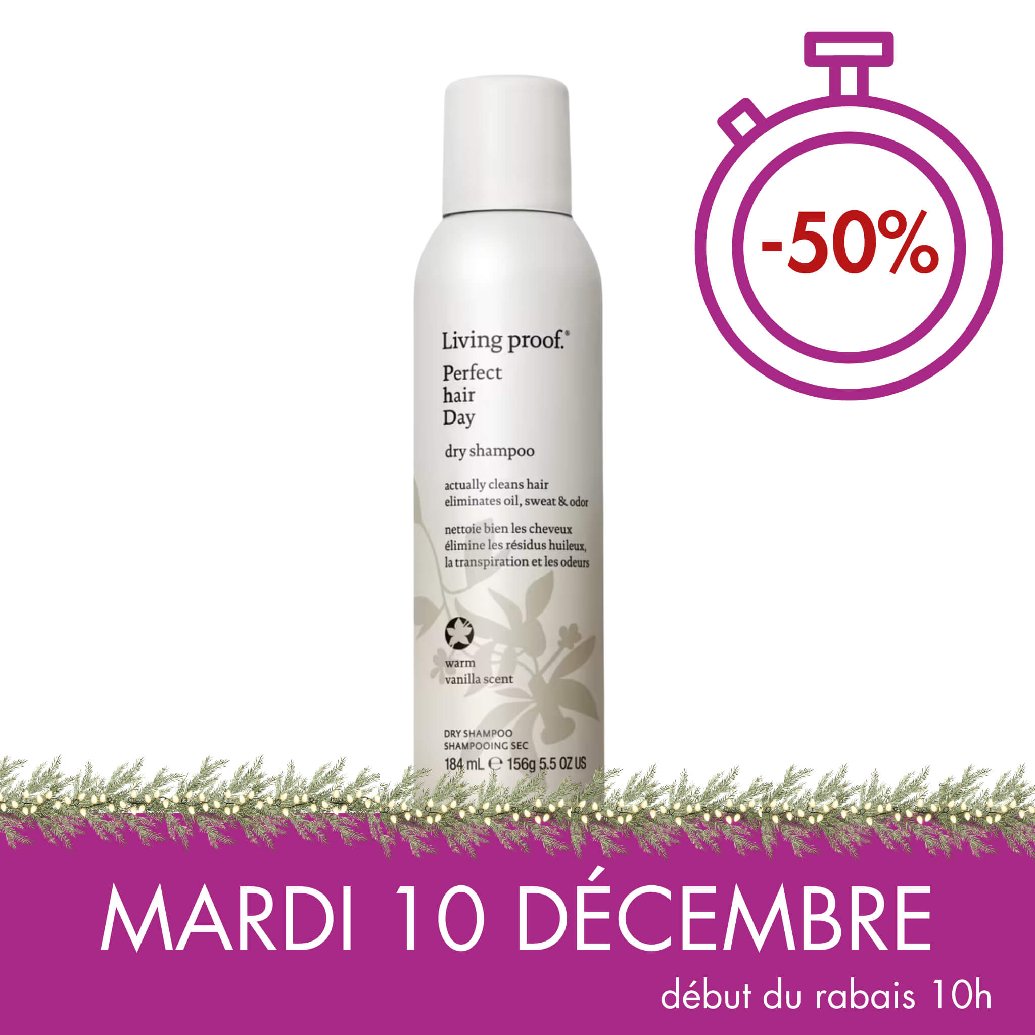 Living Proof. Édition Spéciale Shampoing Sec Perfect Hair Day Vanille - 184 ml - Concept C. Shop