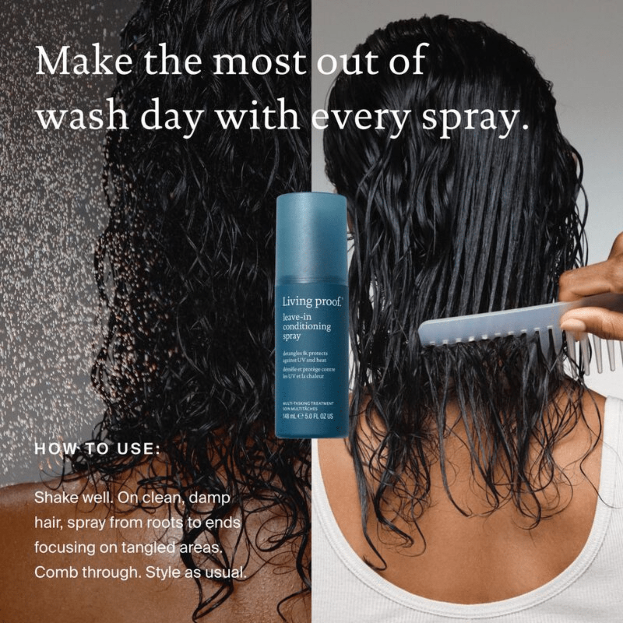 Living Proof. Soin Multitâches Revitalisant Sans - Rinçage Et Démêlant - 50 ml - Concept C. Shop