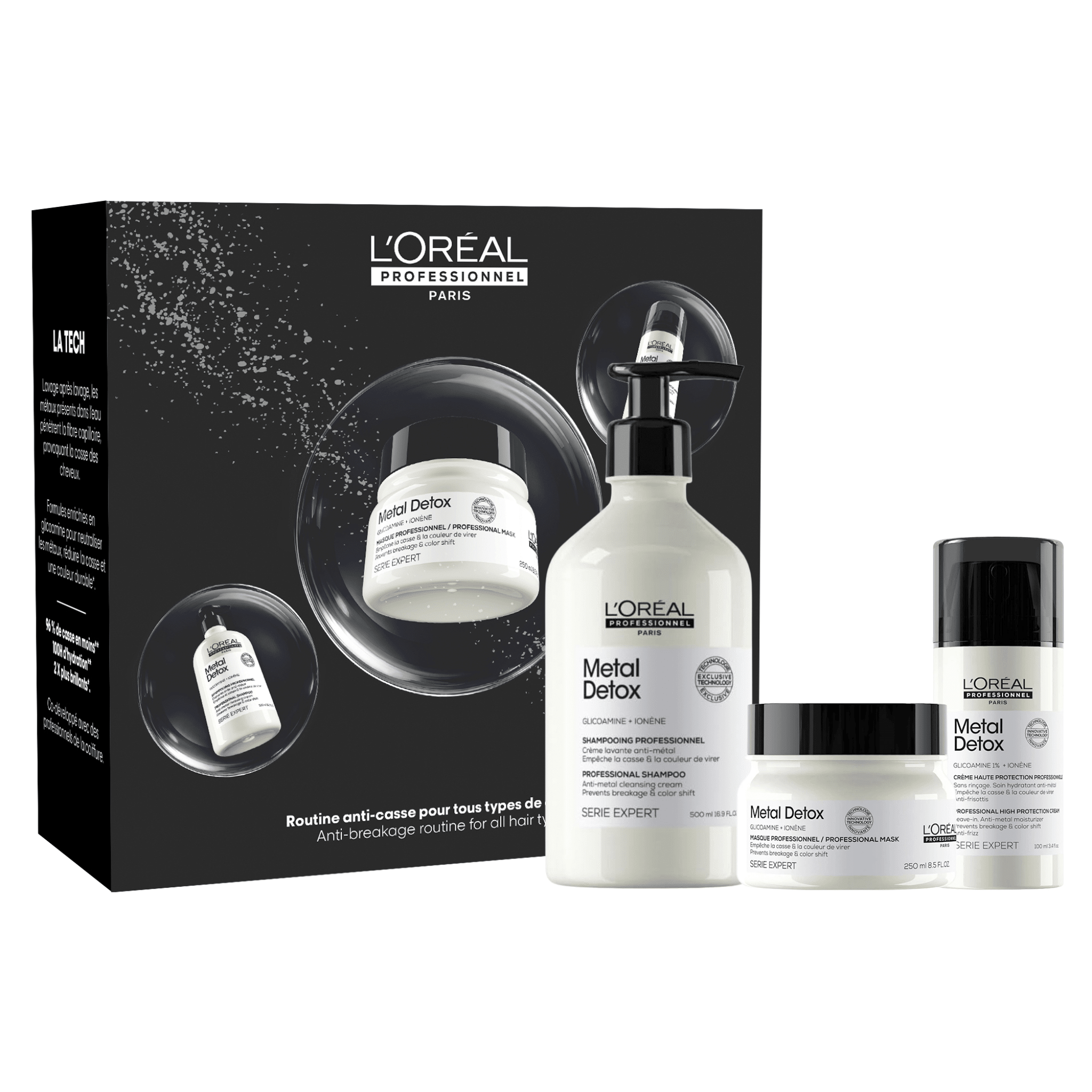 L'Oréal. Coffret Des Fêtes - Trio Metal Detox - Concept C. Shop