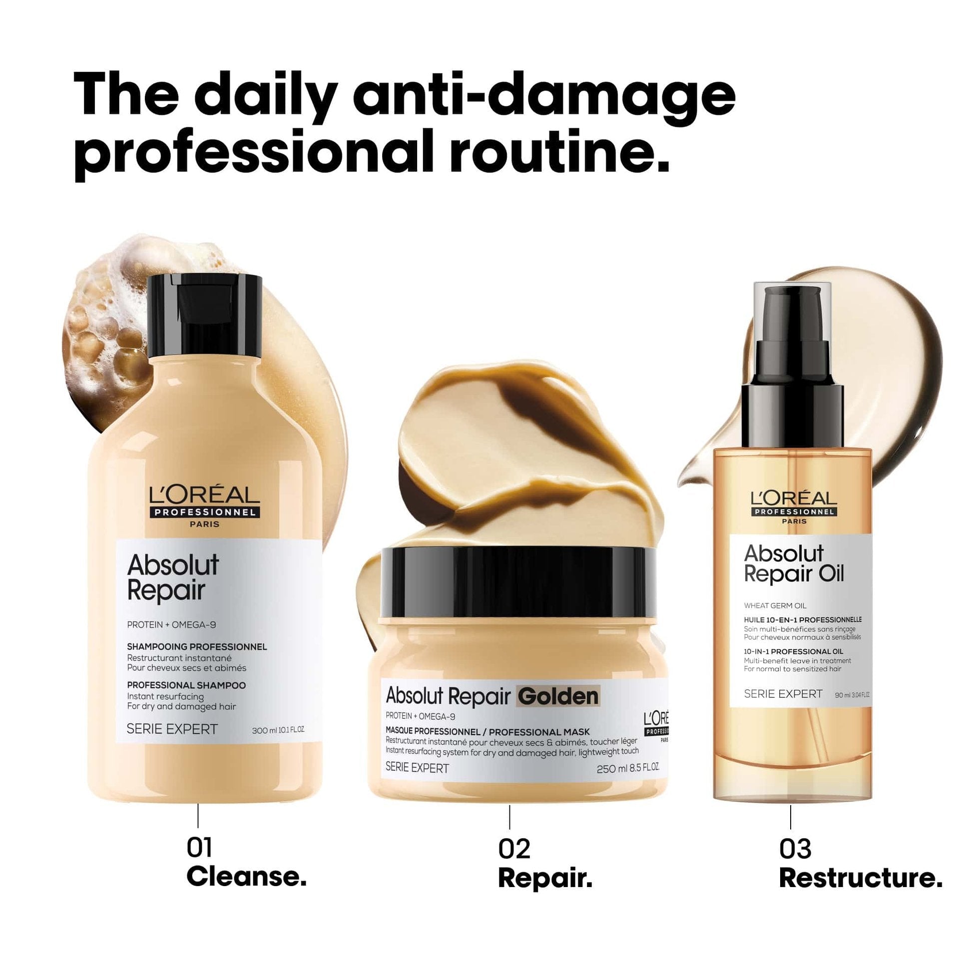 L'Oréal. Duo Absolut Repair - Masque Doré - Concept C. Shop