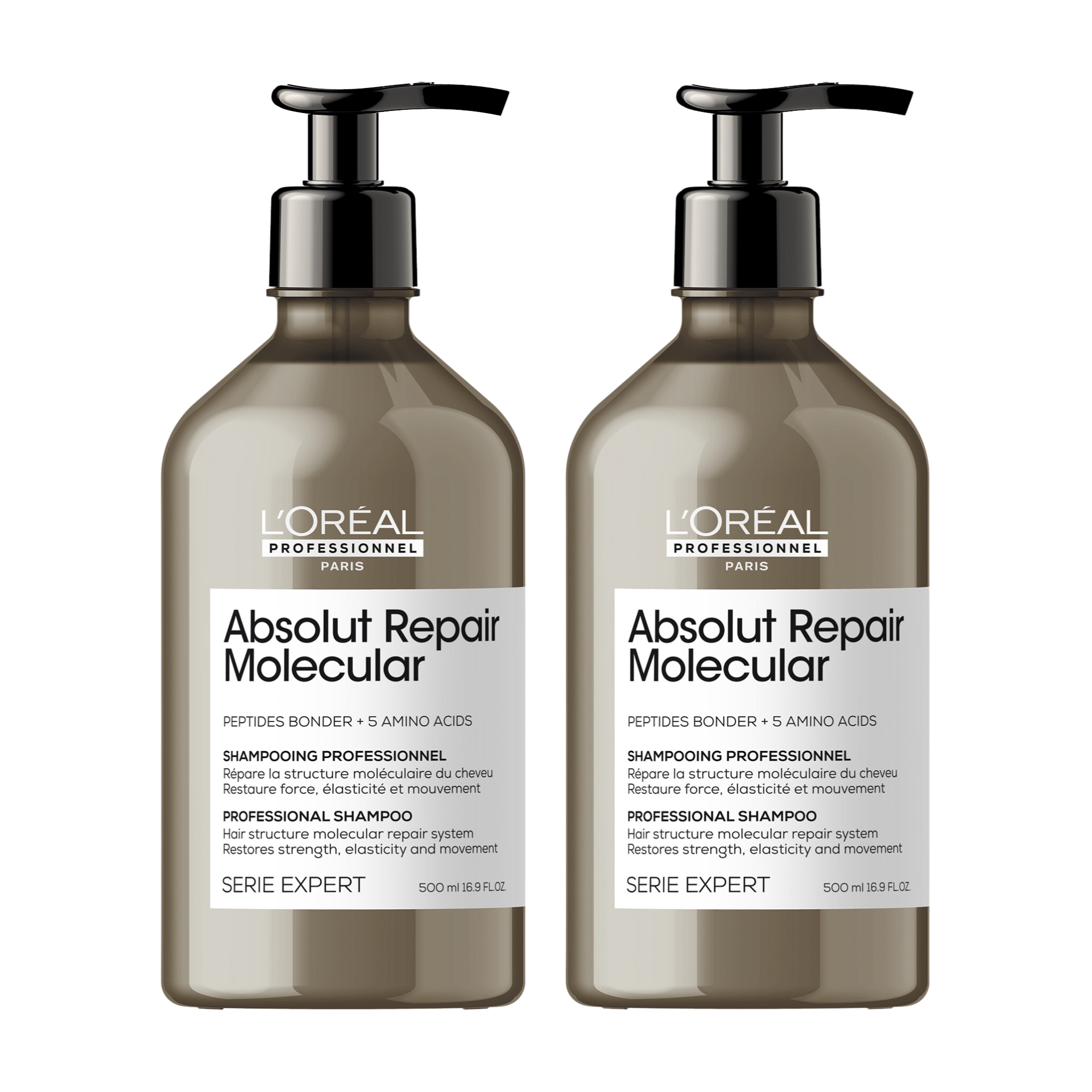 L'Oréal. Duo Shampoing Absolut Repair Molecular - 500 ml - Concept C. Shop