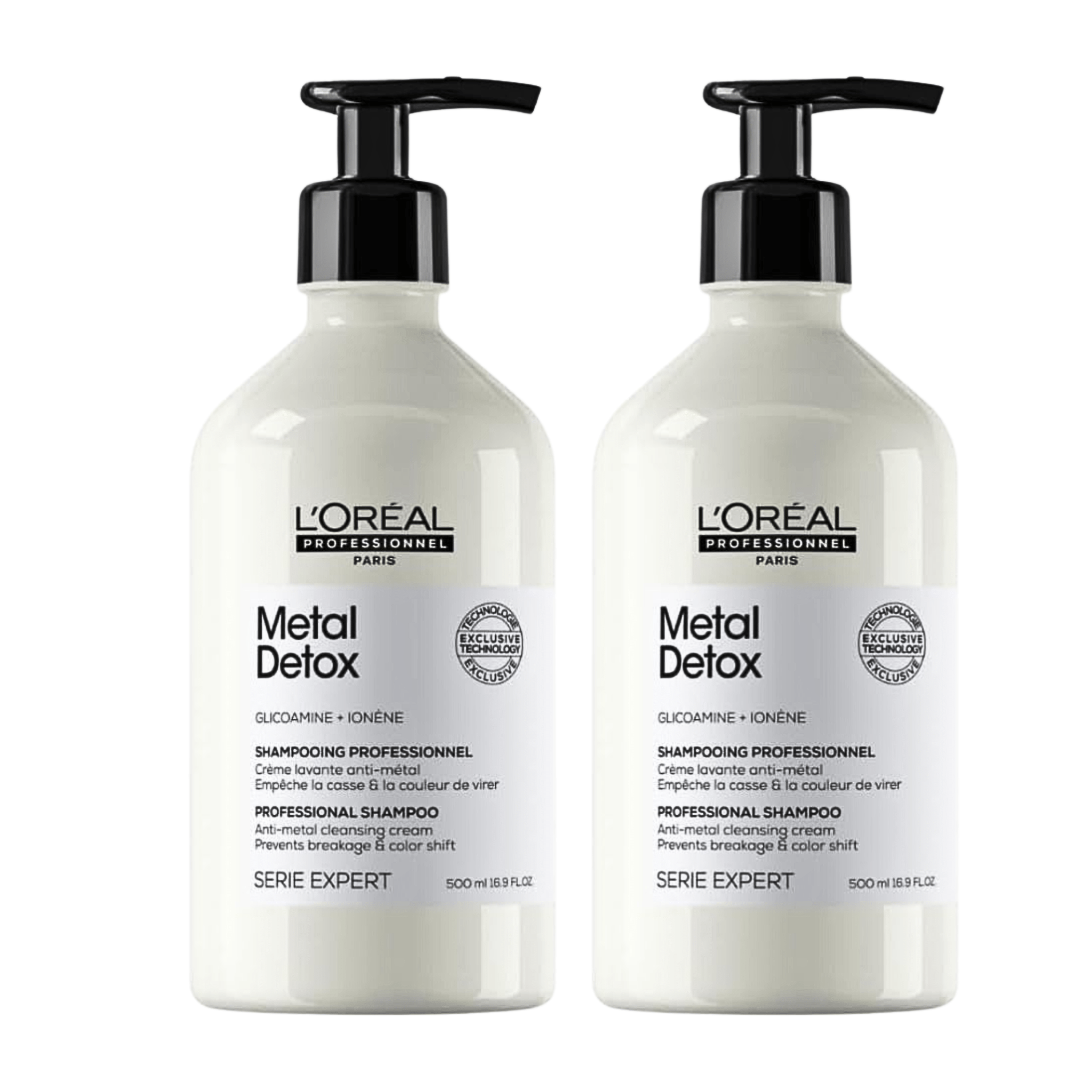 L'Oréal. Duo Shampoing - Crème Metal Detox - 500 ml - Concept C. Shop