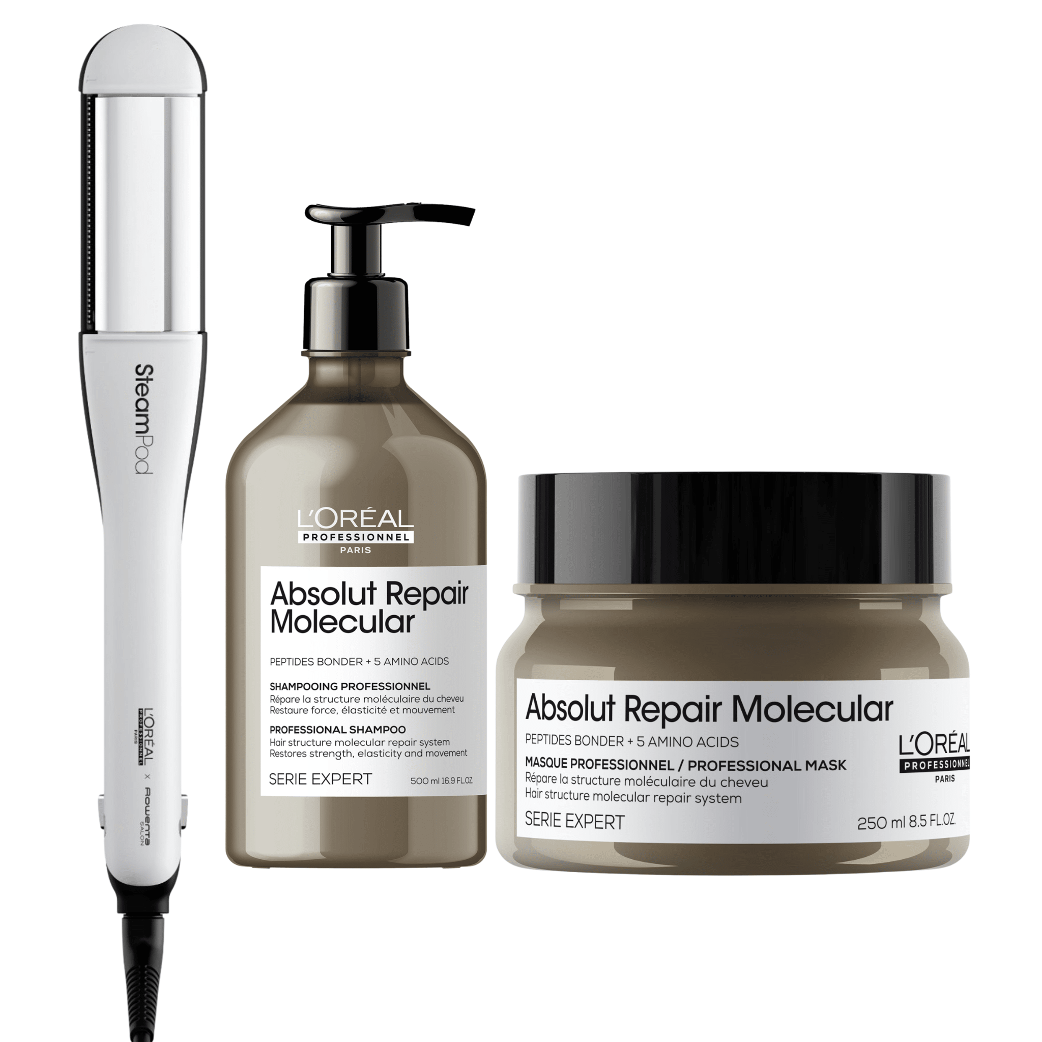 L'Oréal. Ensemble Steampod 4.0 et Absolut Repair Molecular - Concept C. Shop