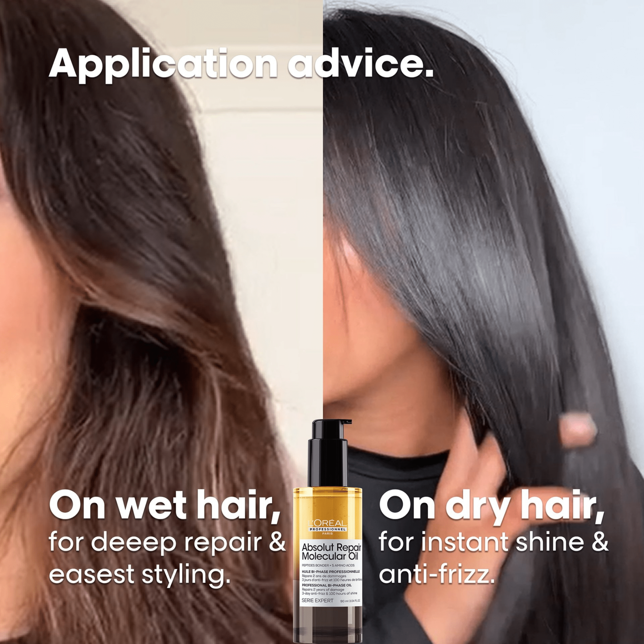 L'Oréal. Série Expert Huile Bi - Phase Absolut Repair Molecular - 90 ml - Concept C. Shop