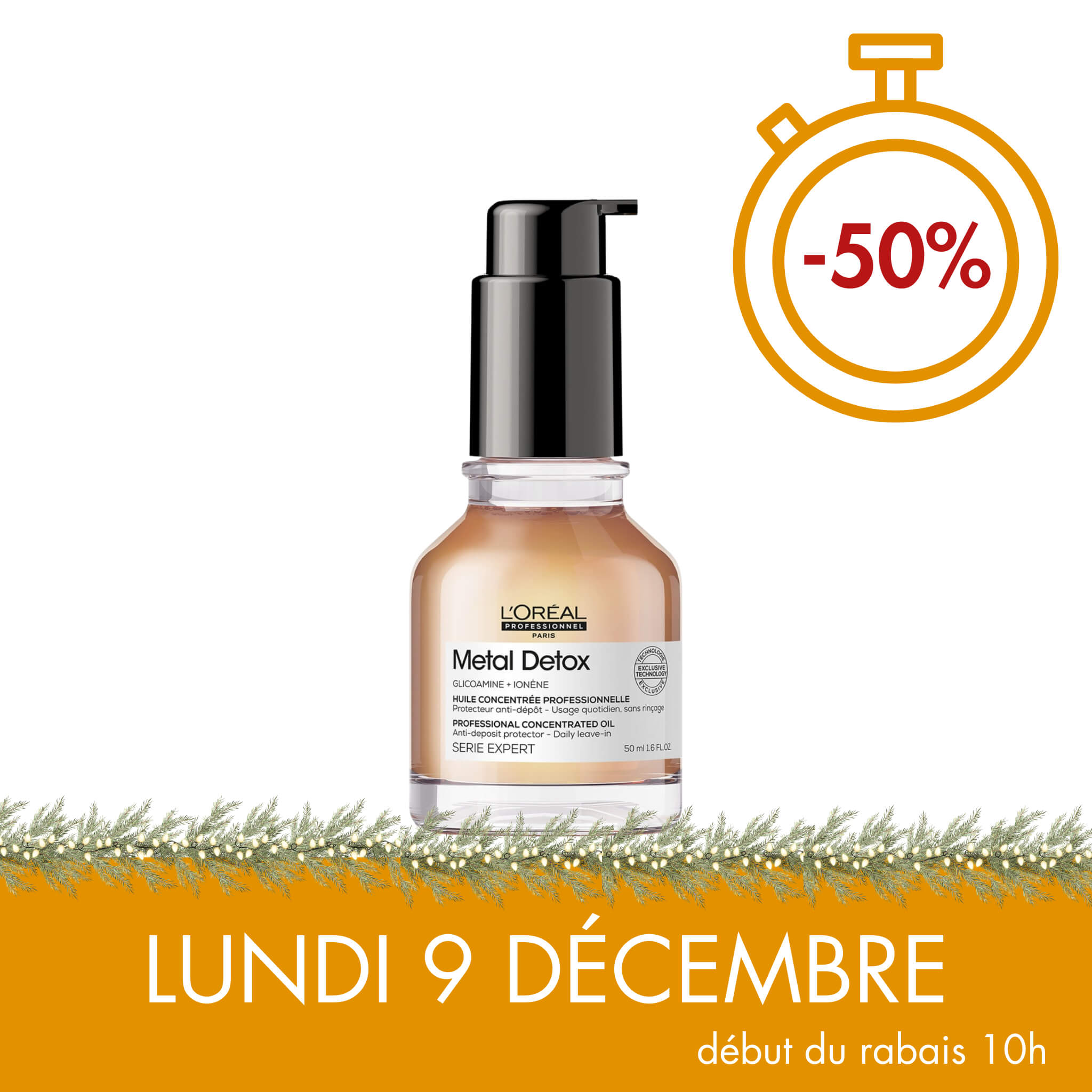 L'Oréal. Série Expert Huile Metal Detox - 50 ml - Concept C. Shop