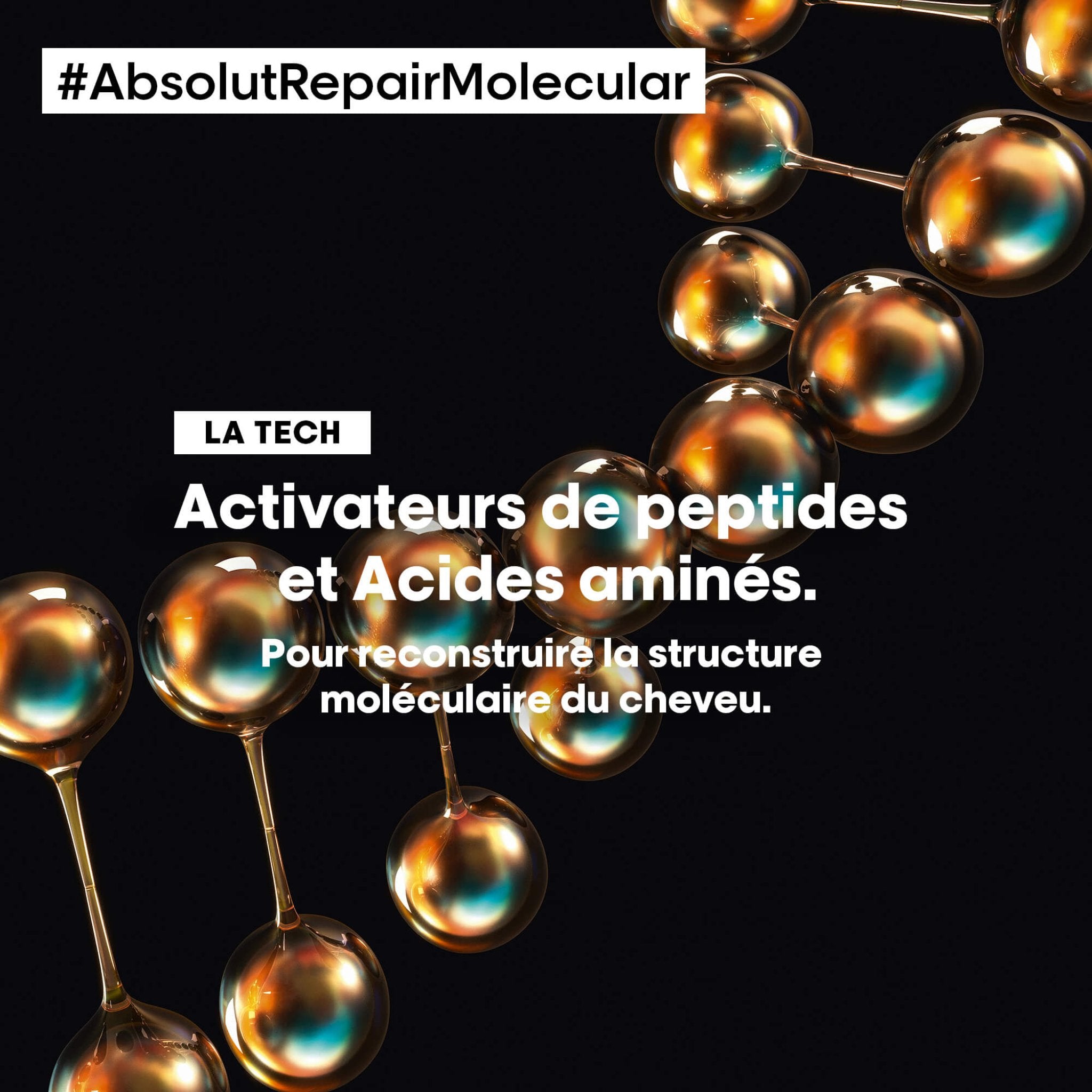 L'Oréal. Série Expert Masque Absolut Repair Molecular - 250 ml (Lancement le 15 août) - Concept C. Shop