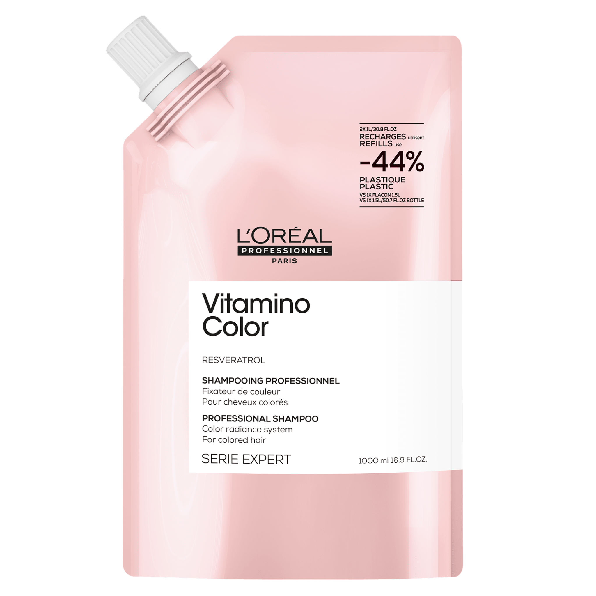 L'Oréal. Série Expert Shampoing Fixateur De Couleur Vitamino Color (Recharge) - 1000 ml - Concept C. Shop