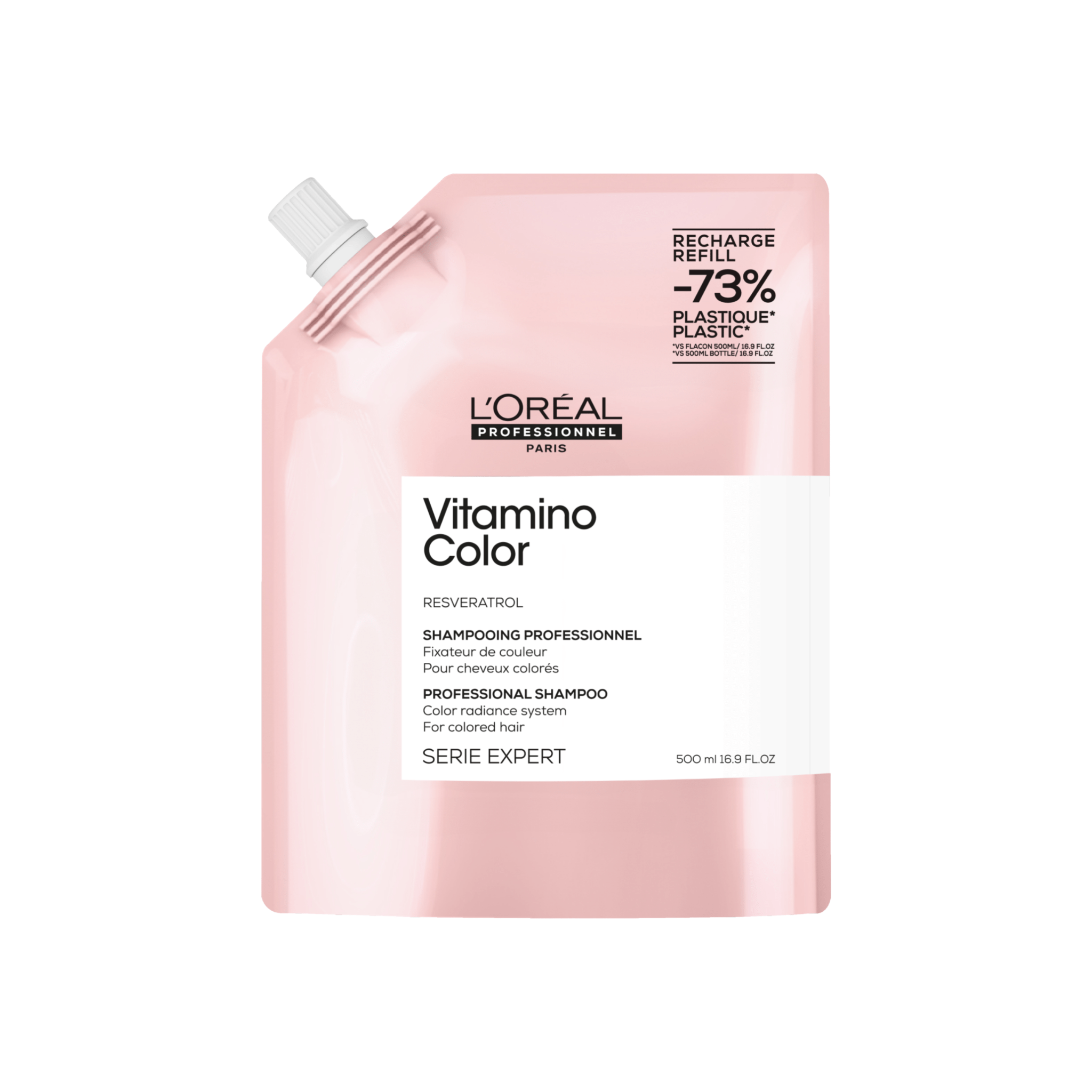 L'Oréal. Série Expert Shampoing Fixateur De Couleur Vitamino Color (Recharge) - 500 ml - Concept C. Shop