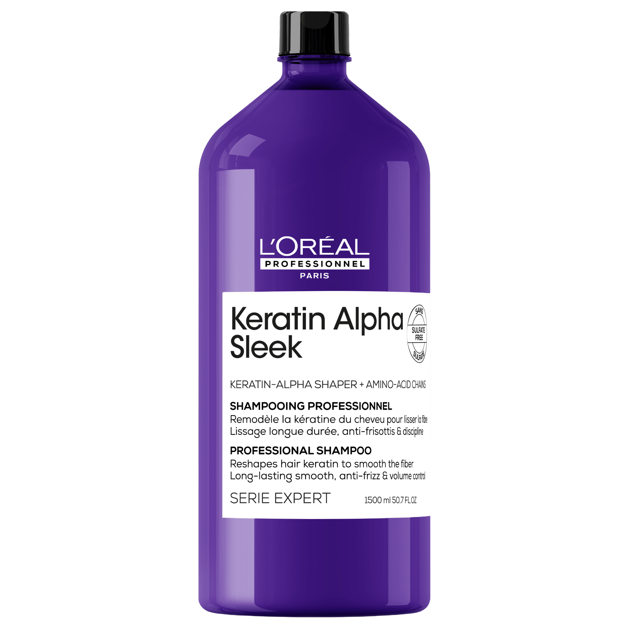 L'Oréal. Série Expert Shampoing Lissant Keratin Alpha Sleek - 1500 ml - Concept C. Shop