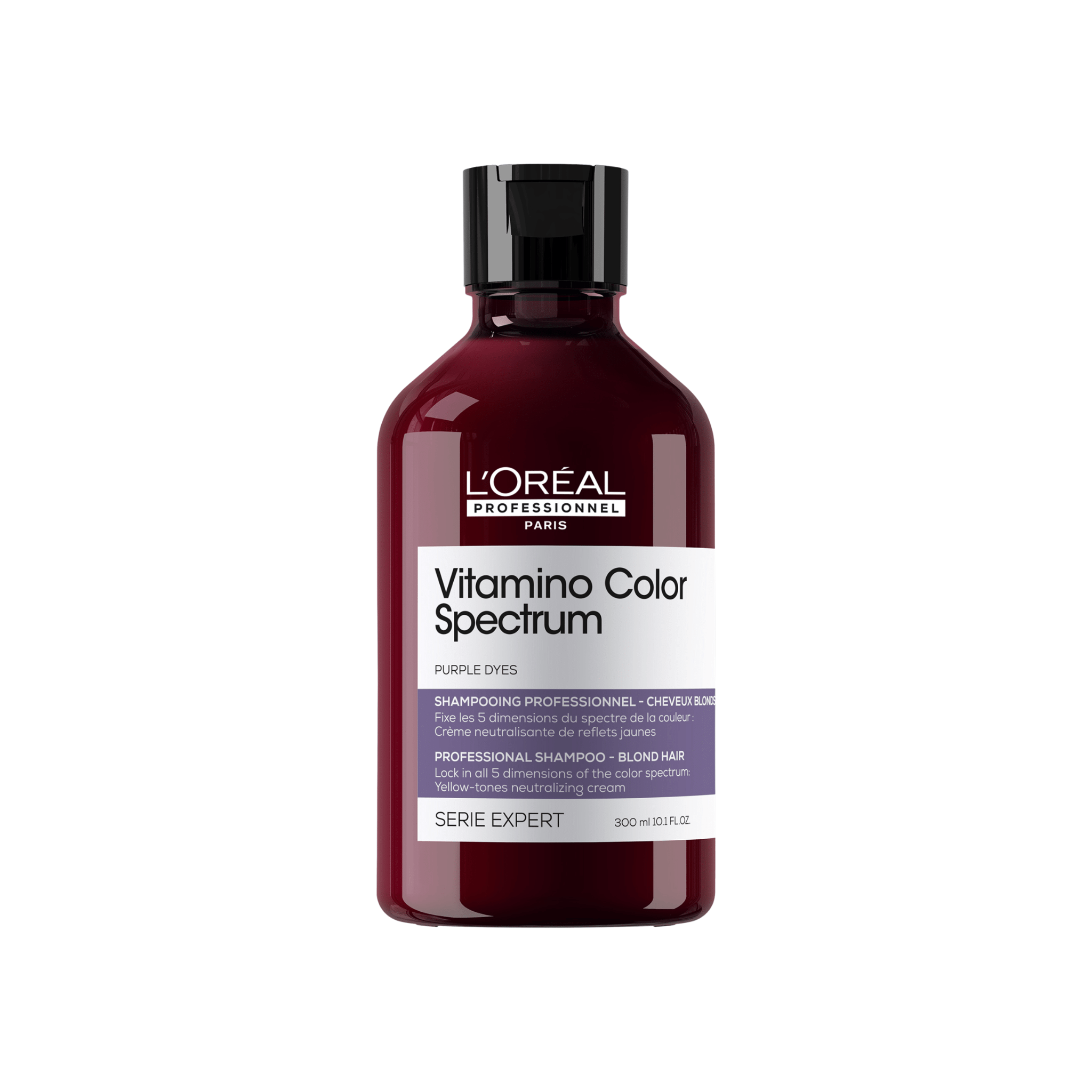 L'Oréal. Série Expert Shampoing Neutralisant Reflets Jaunes Vitamino Color Spectrum - 300 ml (Lancement 1er Mai) - Concept C. Shop