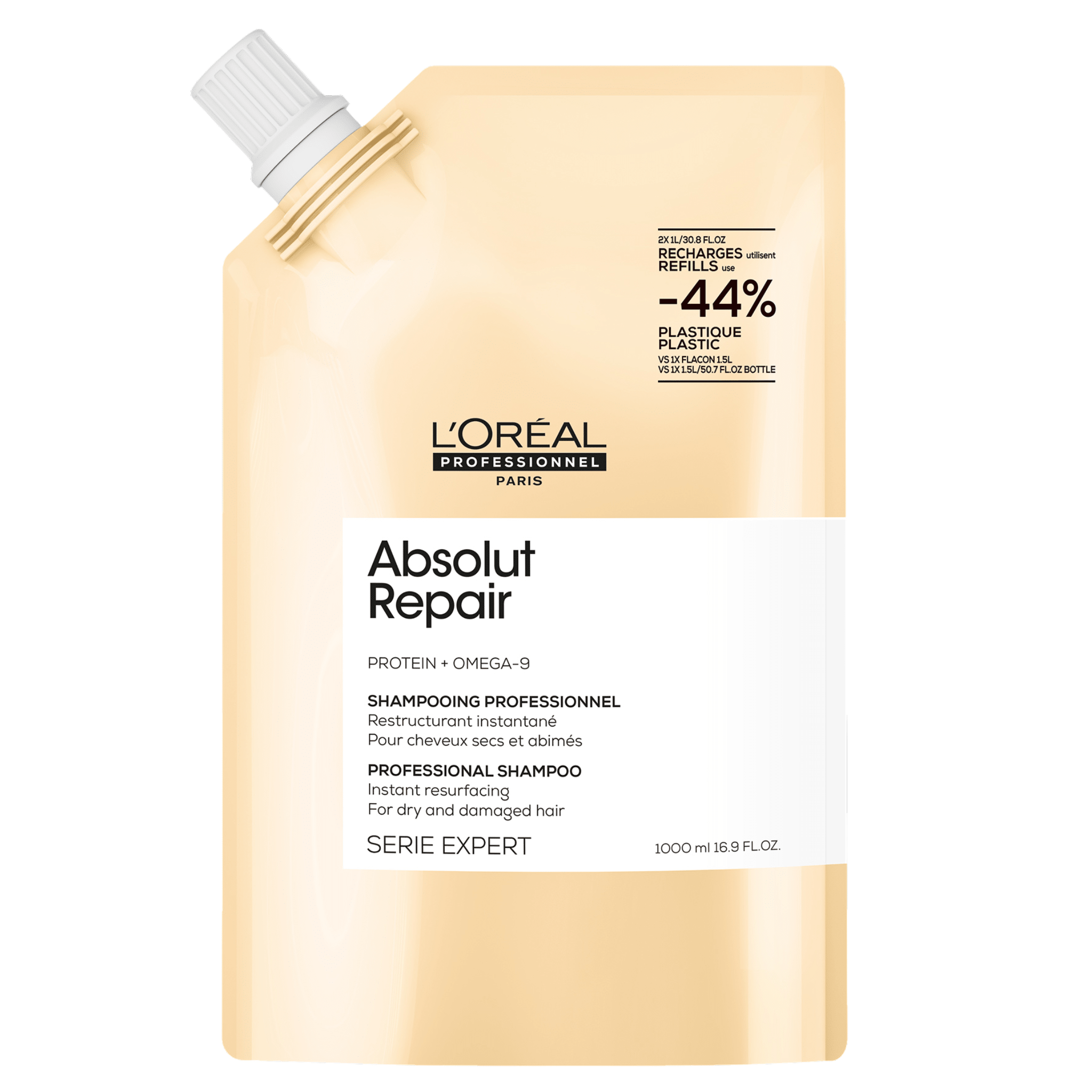 L'Oréal. Série Expert Shampoing Restructurant Absolut Repair (Recharge) - 1000 ml - Concept C. Shop