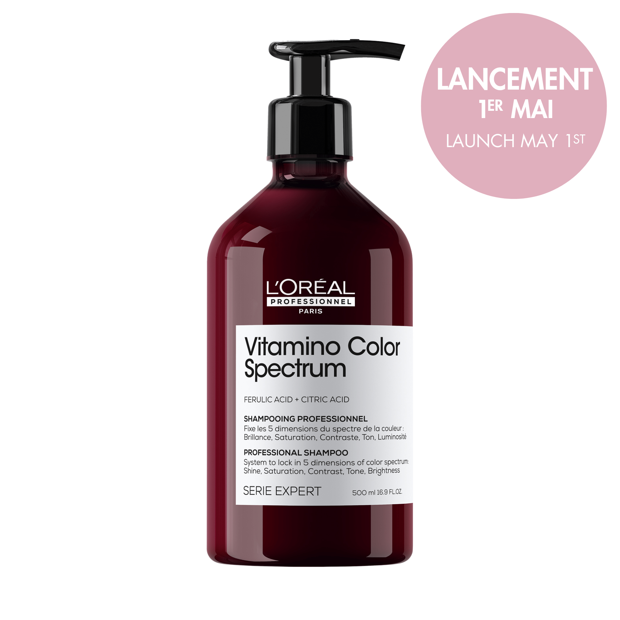 L'Oréal. Série Expert Shampoing Vitamino Color Spectrum - 500 ml (Lancement 1er Mai) - Concept C. Shop