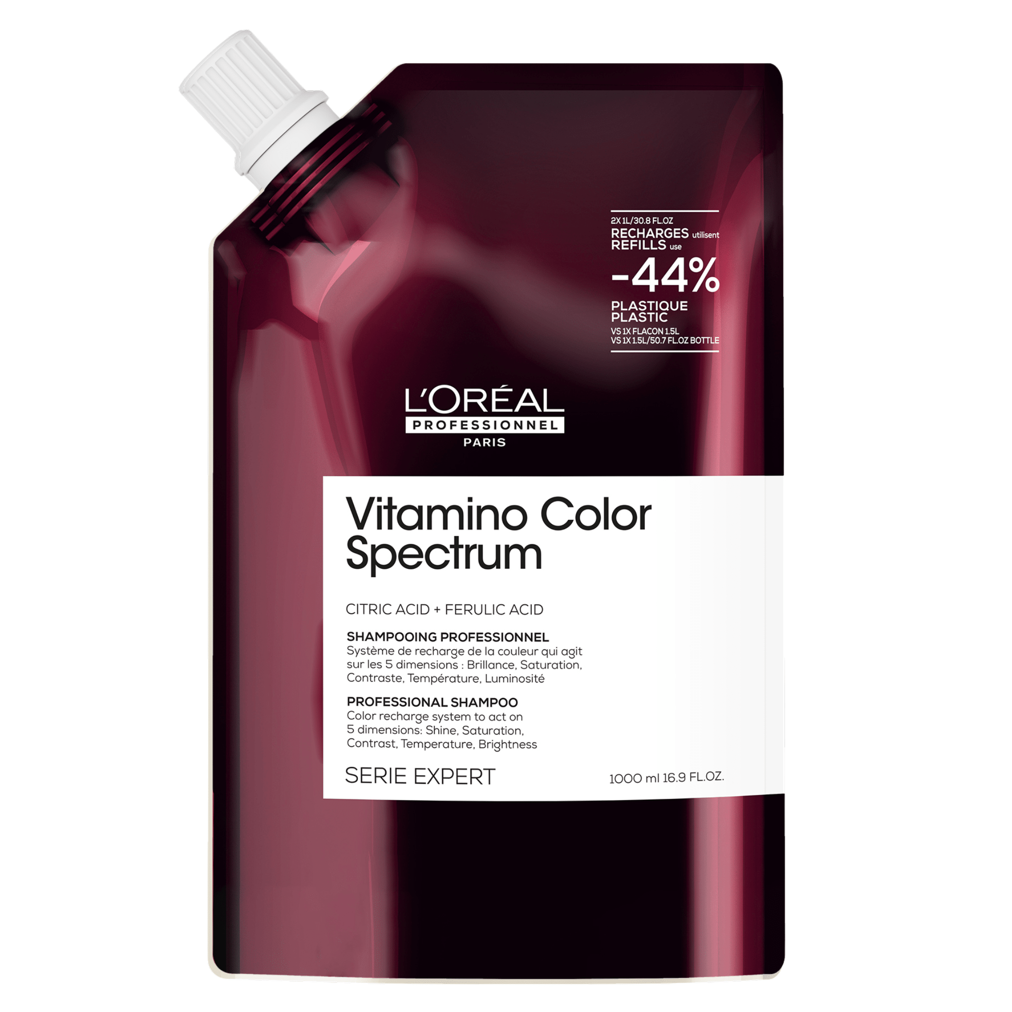 L'Oréal. Série Expert Shampoing Vitamino Color Spectrum (Recharge) - 1000 ml - Concept C. Shop