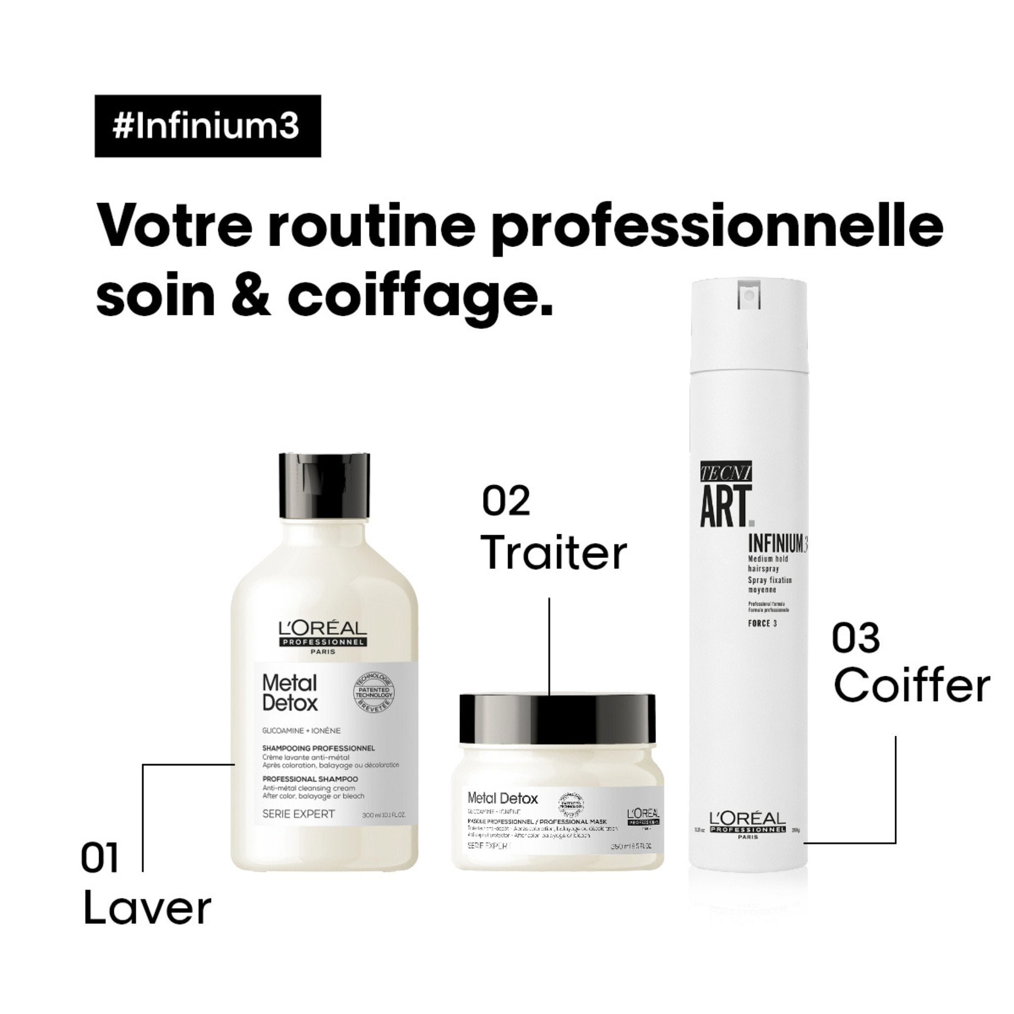 L'Oréal. Tecni.Art Laque Tenue Moyenne Infinium 3 - 289g Septembre 2024 - Concept C. Shop