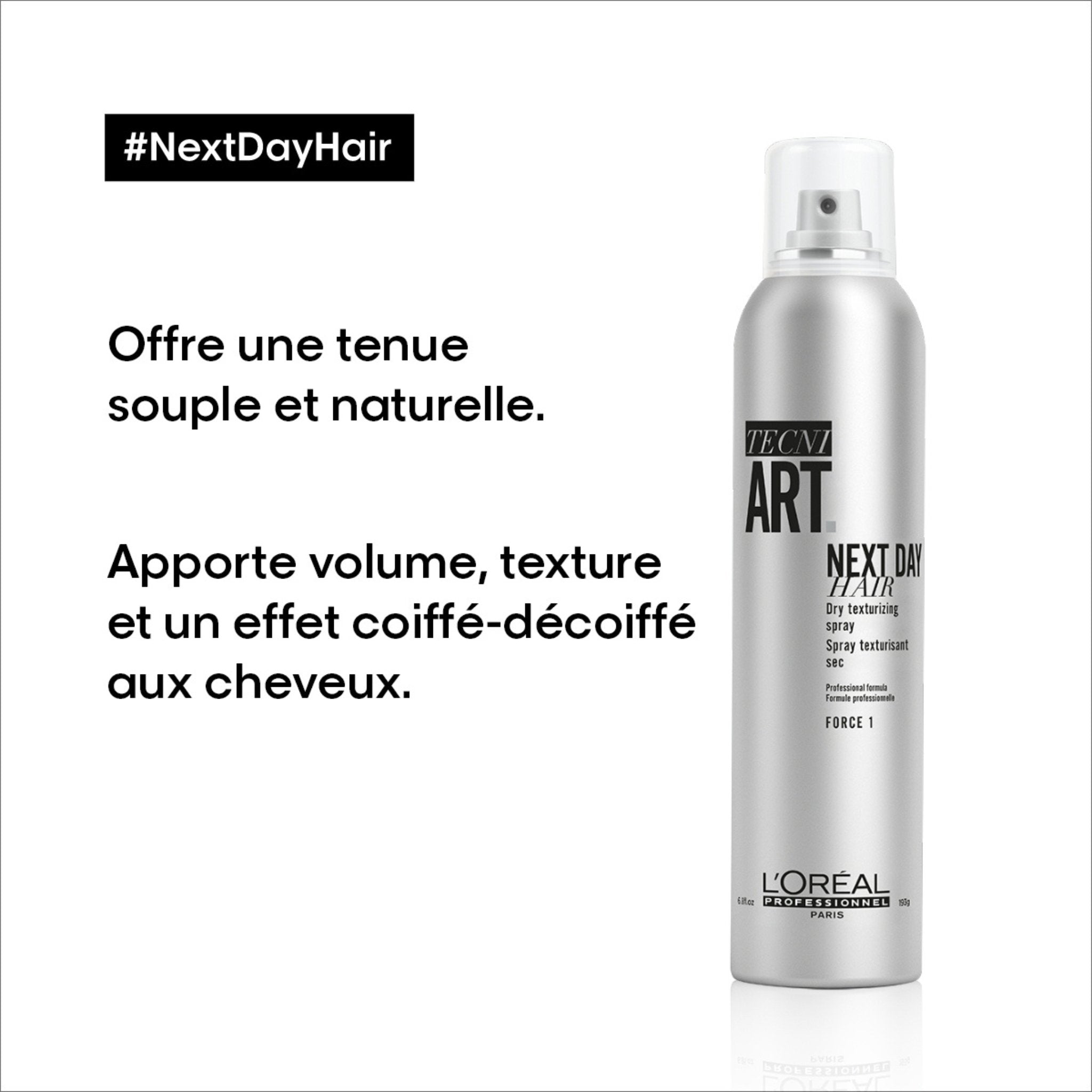 L'Oréal. Tecni.Art Spray de Finition Sec Next Day Hair - 193g - Concept C. Shop