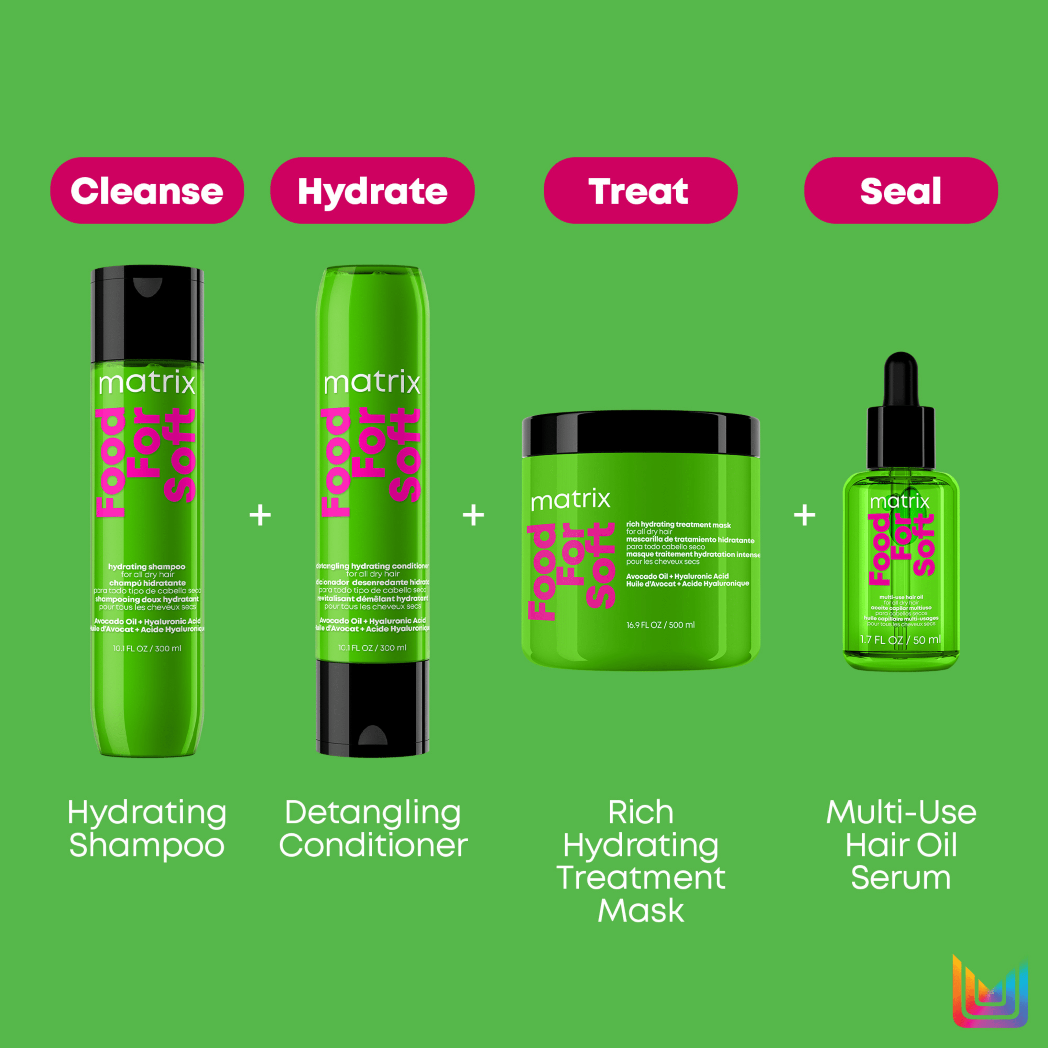 Matrix. Revitalisant Démêlant Hydratant Food For Soft - 300 ml - Concept C. Shop