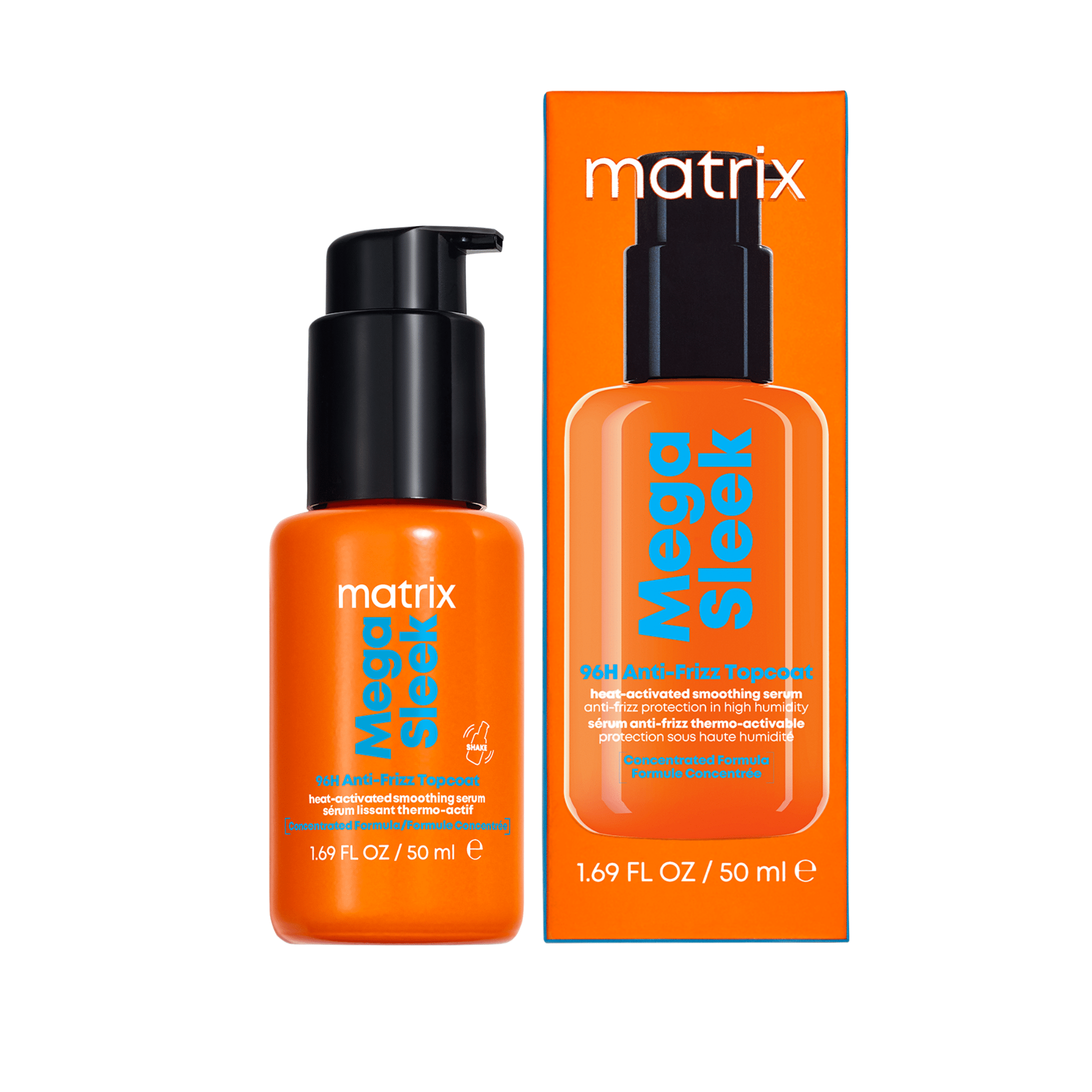 Matrix. Sérum Lissant Thermo - Actif 96H Anti - Frizz Topcoat Mega Sleek - 50 ml - Concept C. Shop