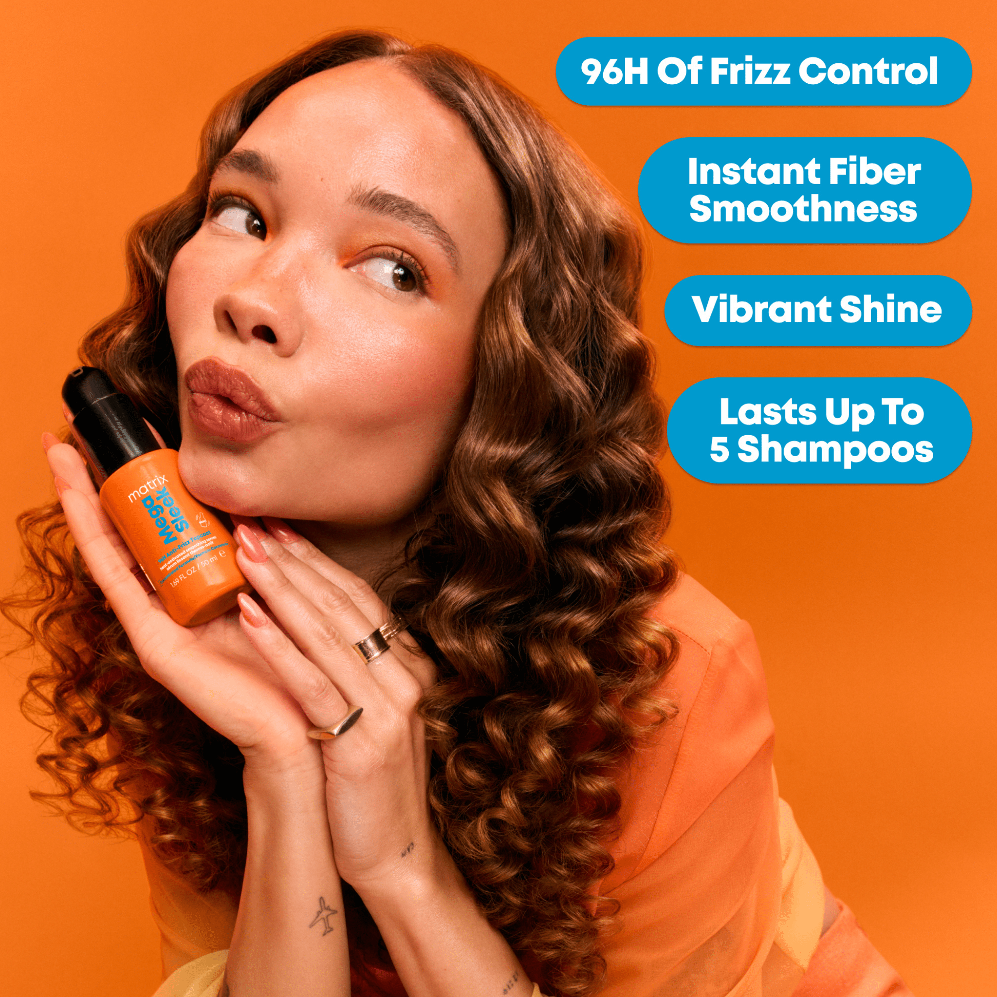 Matrix. Sérum Lissant Thermo - Actif 96H Anti - Frizz Topcoat Mega Sleek - 50 ml - Concept C. Shop