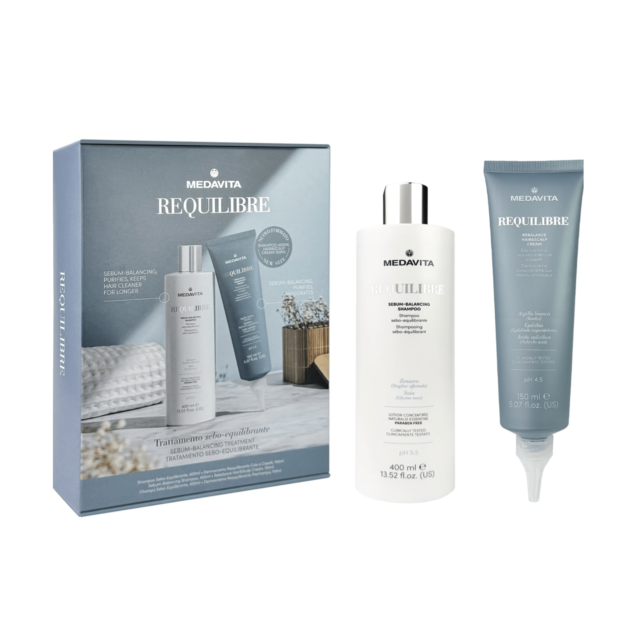 Medavita. Coffret Duo Requilibre - Routine Sebo - Équilibrante - Concept C. Shop