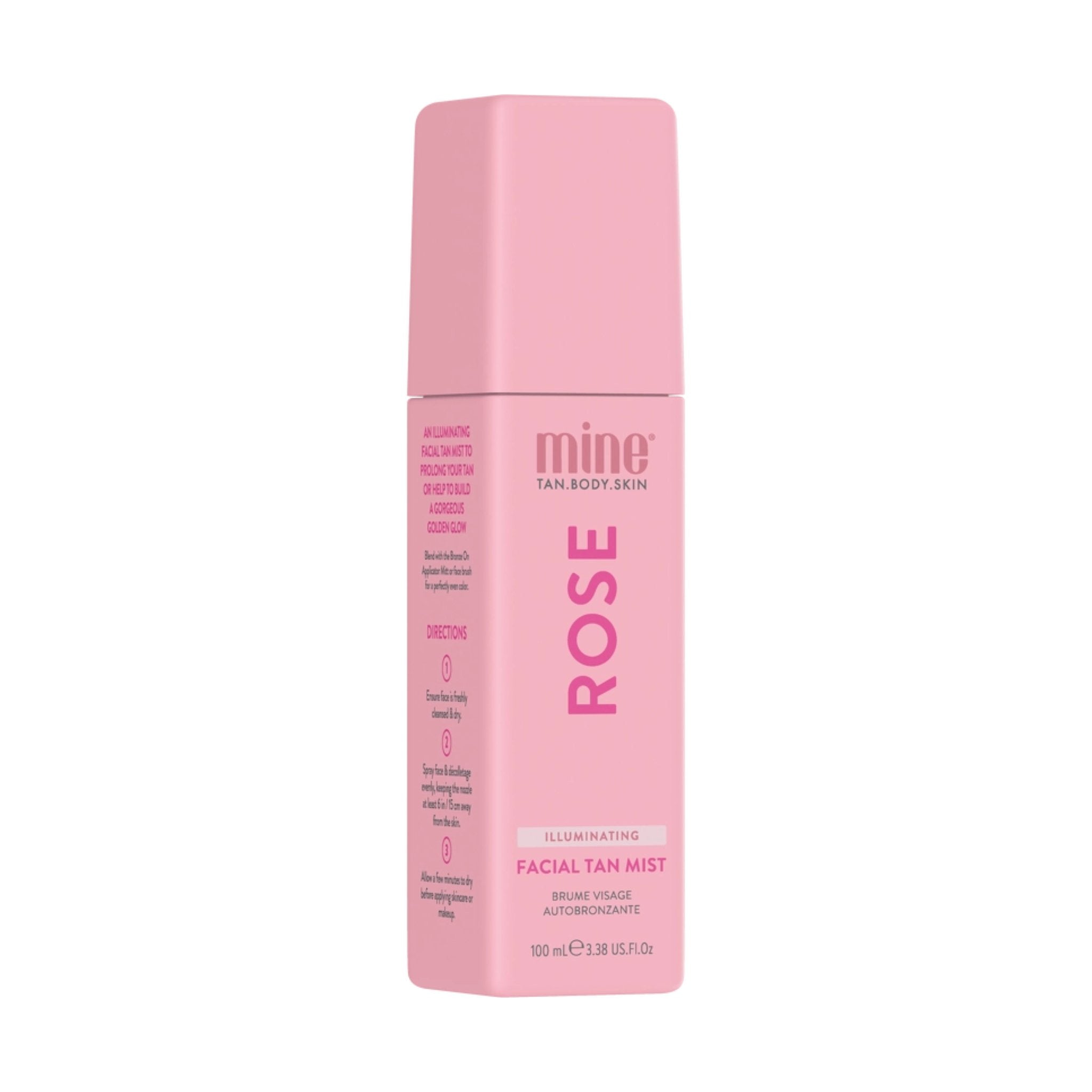 Minetan. Brume Visage Autobronzante Illuminatrice à la Rose - 100 ml - Concept C. Shop