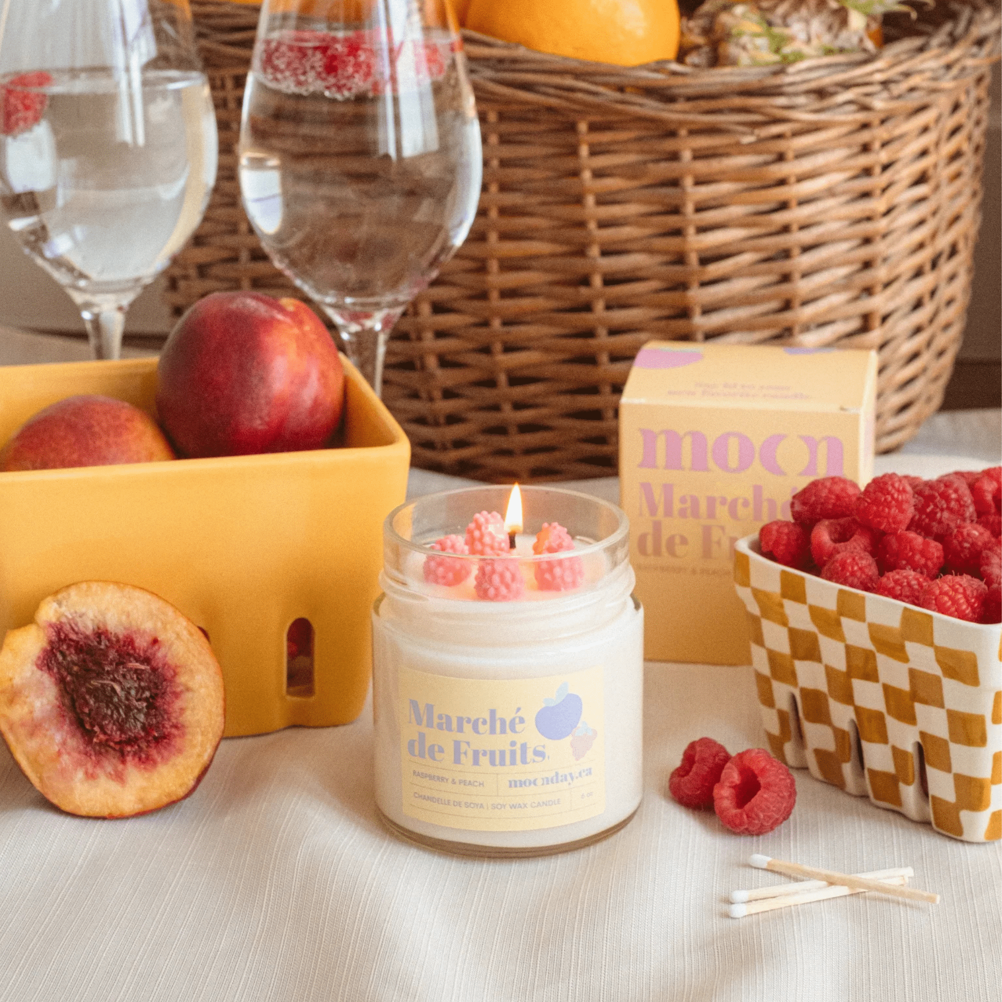 Moonday. Chandelle de Soya Marché de Fruits - 190g / 45H - Concept C. Shop