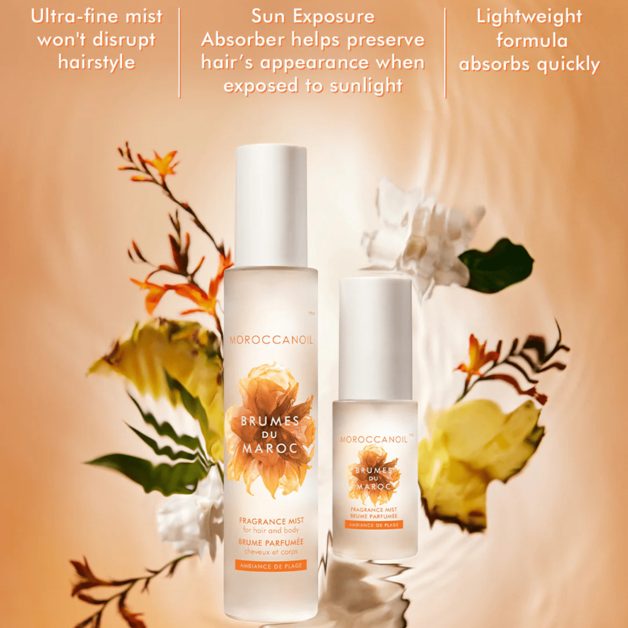 Moroccanoil. Brume Parfumée Cheveux et Corps Brumes du Maroc - Ambiance de Plage - 30 ml - Concept C. Shop