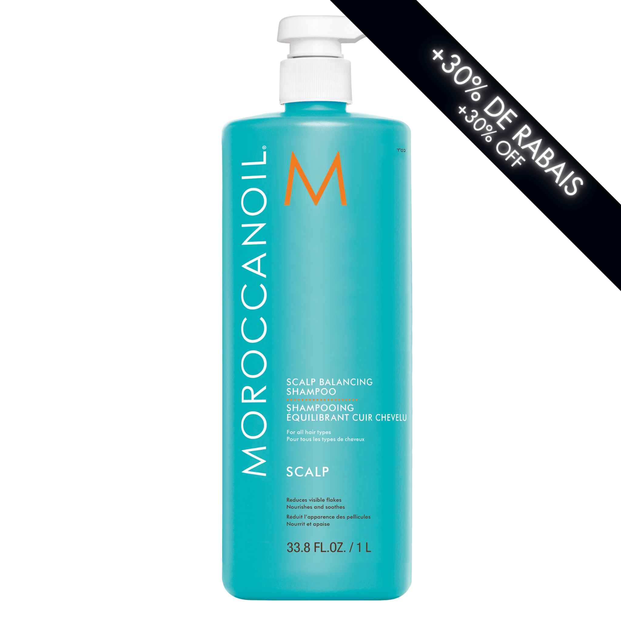 Moroccanoil. Shampoing Équilibrant Cuir Chevelu - 1000 ml - Concept C. Shop