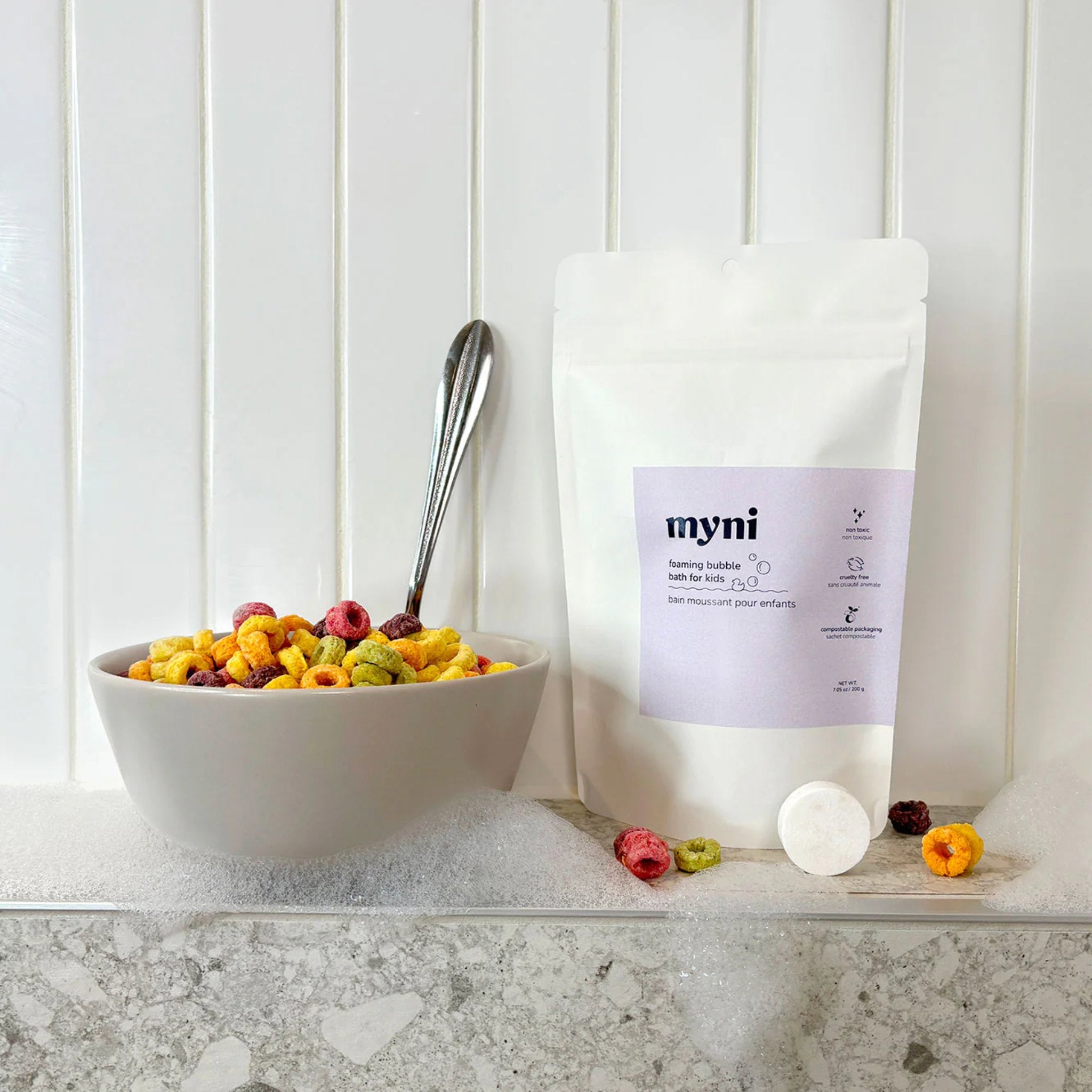 Myni. Bain Moussant pour Enfants - 20 Pastilles - Fruit Loops - Concept C. Shop