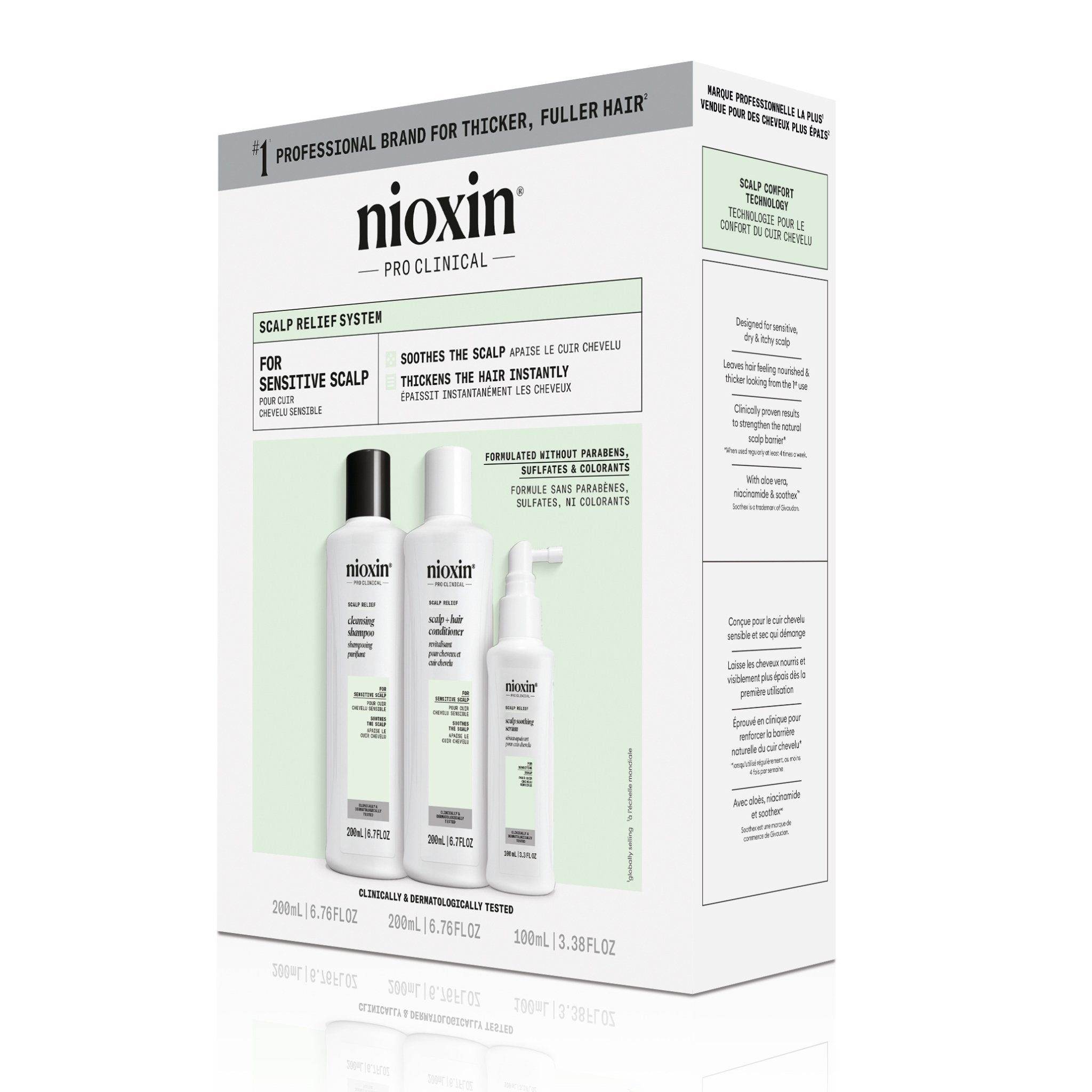 Nioxin. Kit Soulagement du Cuir Chevelu Sensible - 200 ml - Concept C. Shop