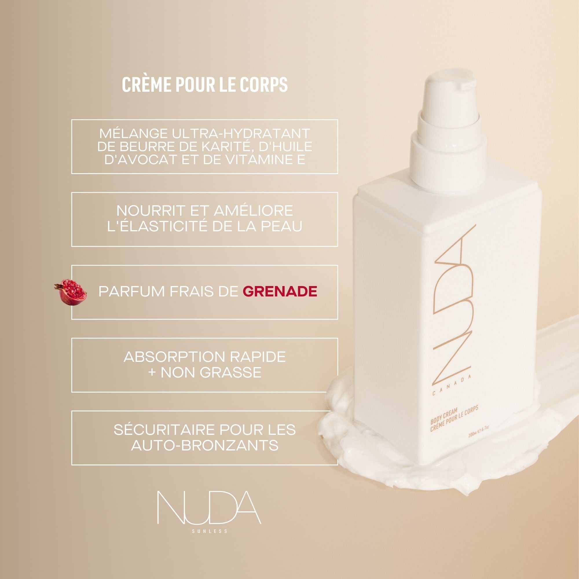 Nuda. Crème Pour Le Corps - 200 ml - Concept C. Shop