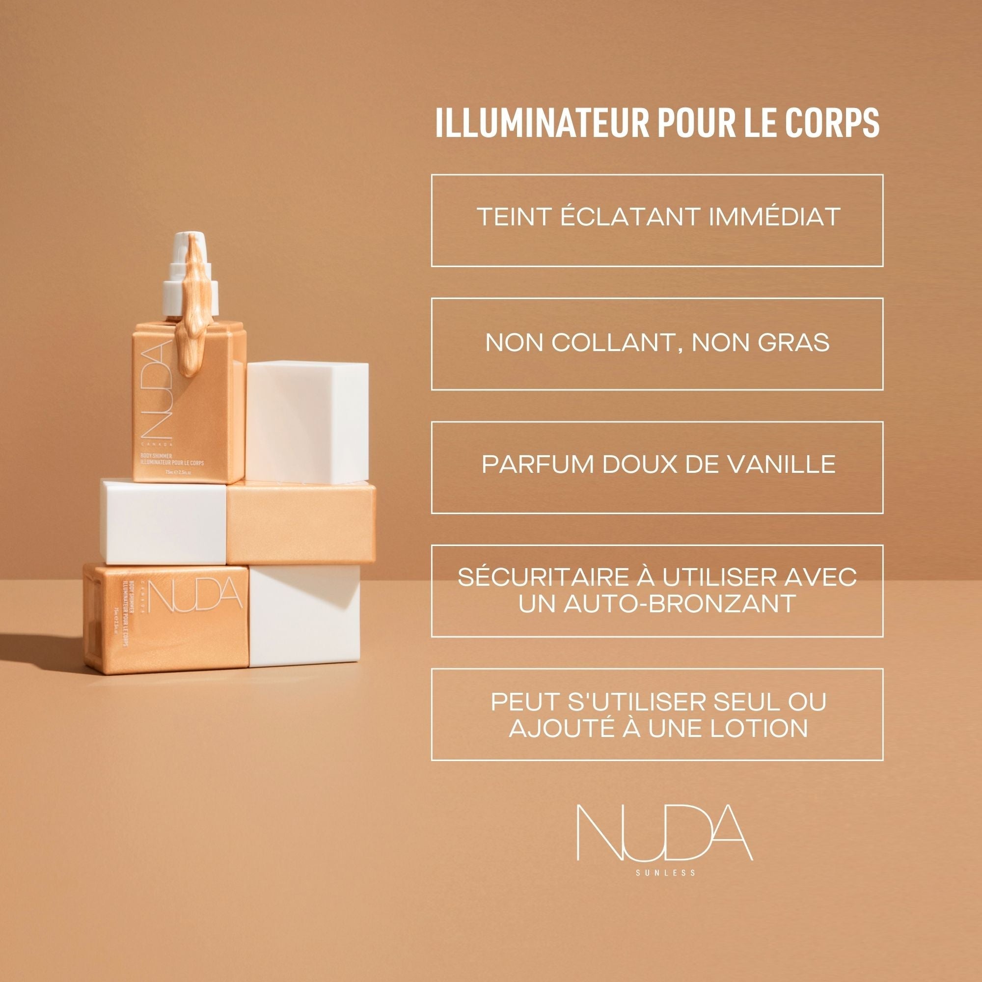 Nuda. Illuminateur Pour Le Corps - 75 ml - Concept C. Shop