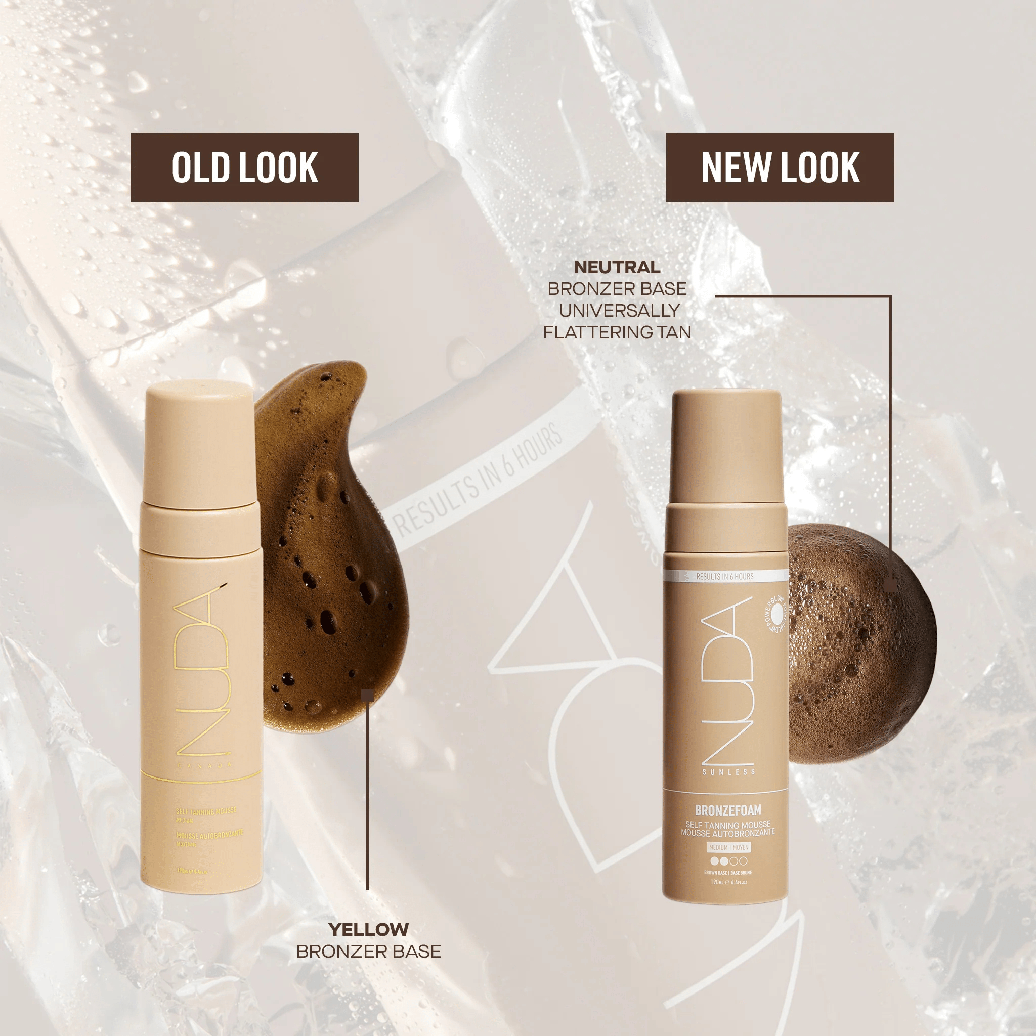 Nuda. Mousse Autobronzante Bronzefoam - Moyen - 190 ml - Concept C. Shop