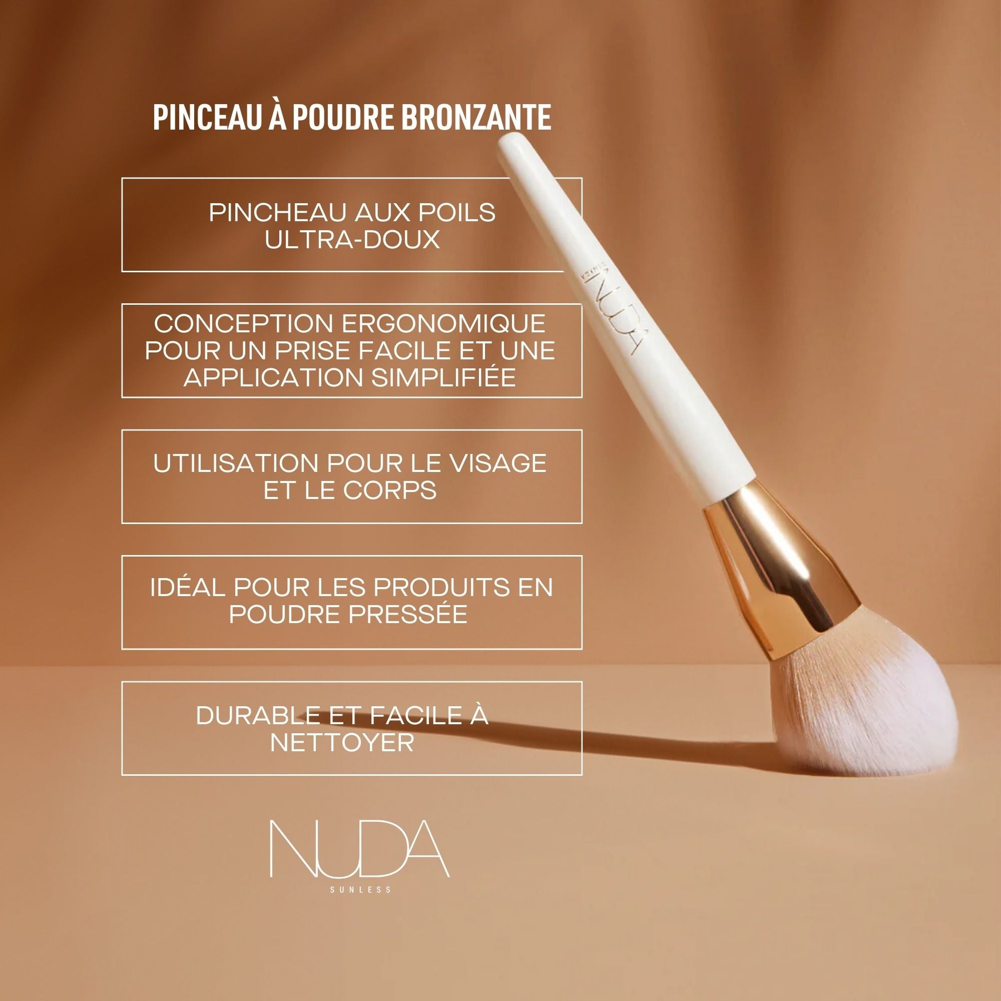 Nuda. Pinceau À Poudre Bronzante - Concept C. Shop