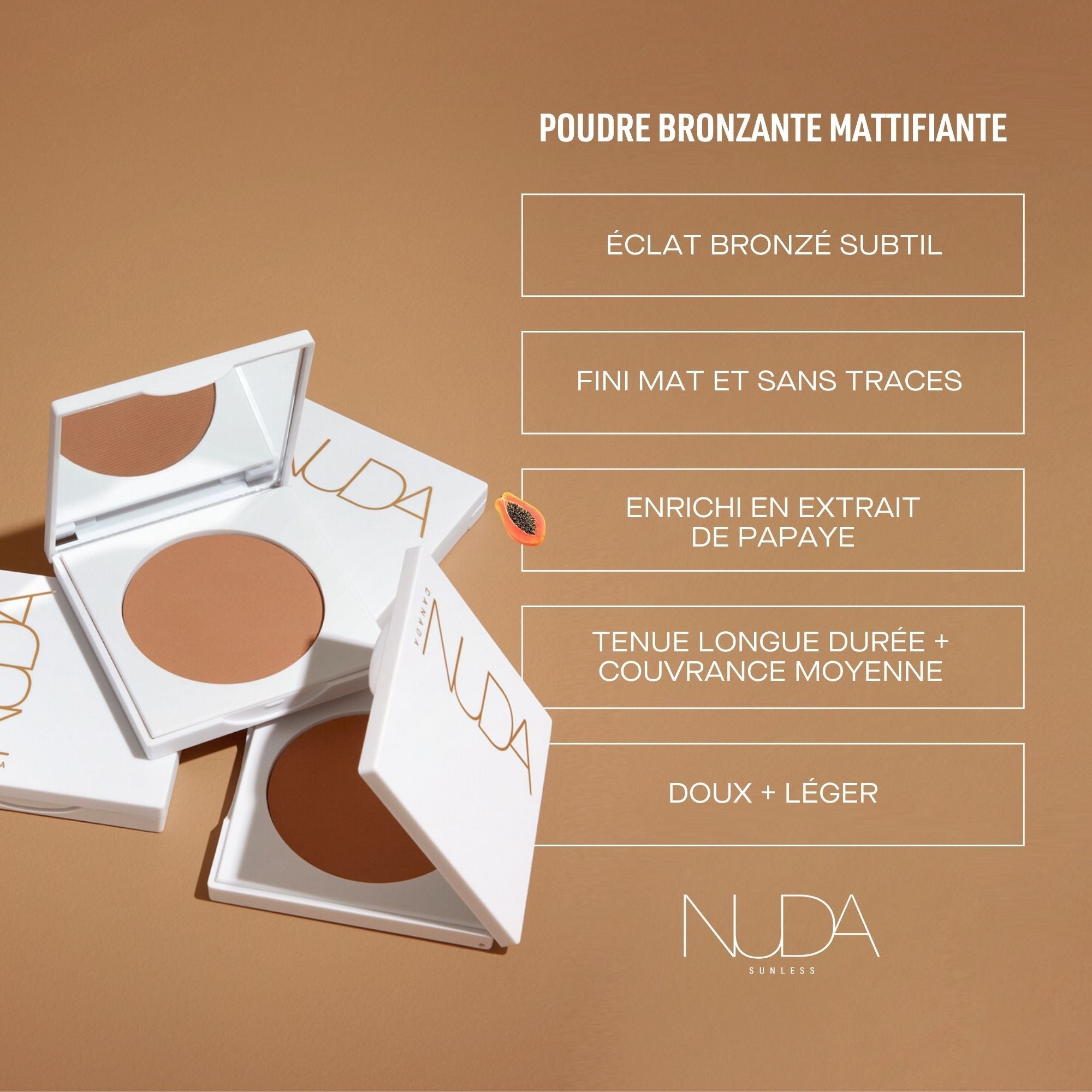 Nuda. Poudre Bronzante Matifiante - 10 g - Concept C. Shop