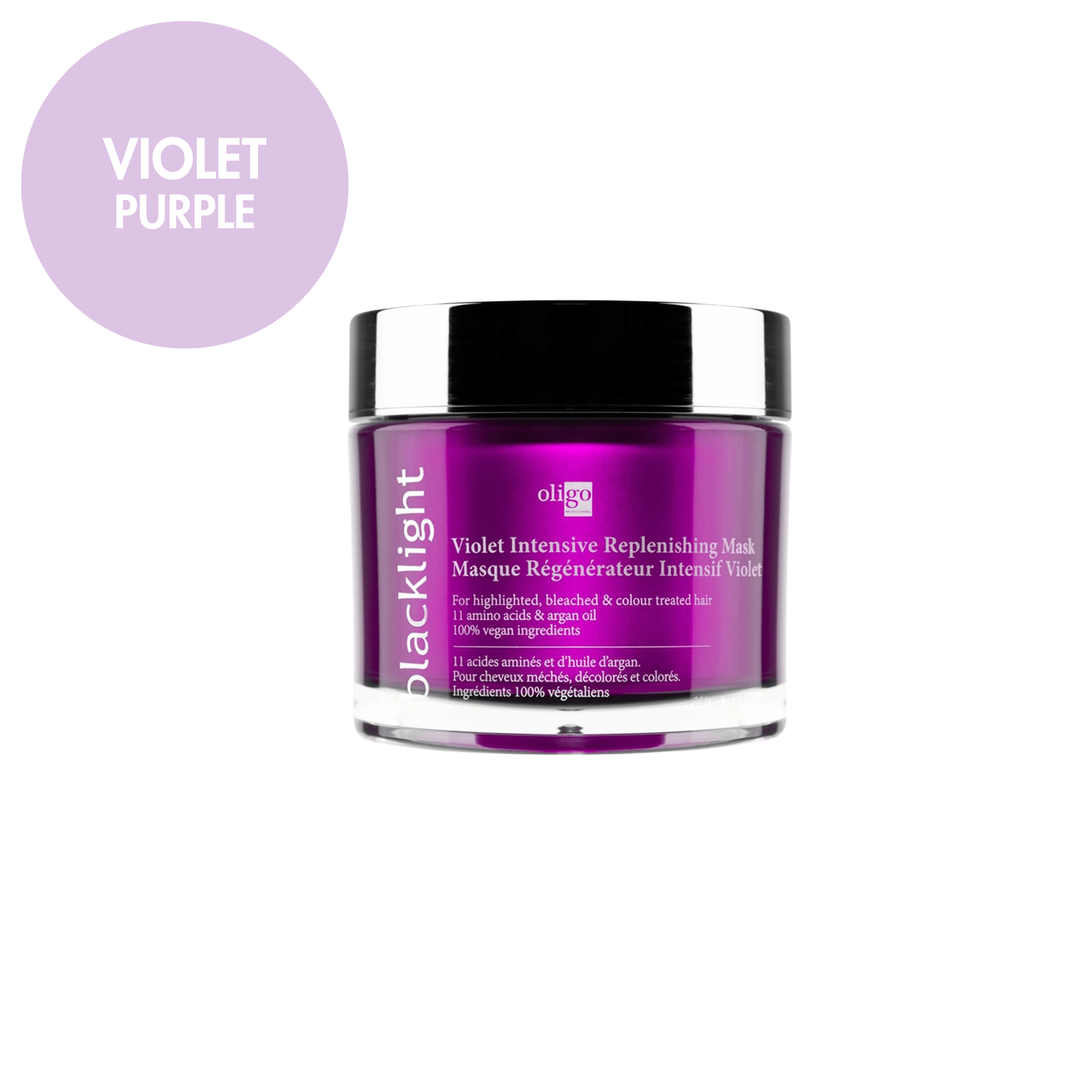 Oligo. Masque Régénérateur Intensif Violet Blacklight - 200 ml - Concept C. Shop