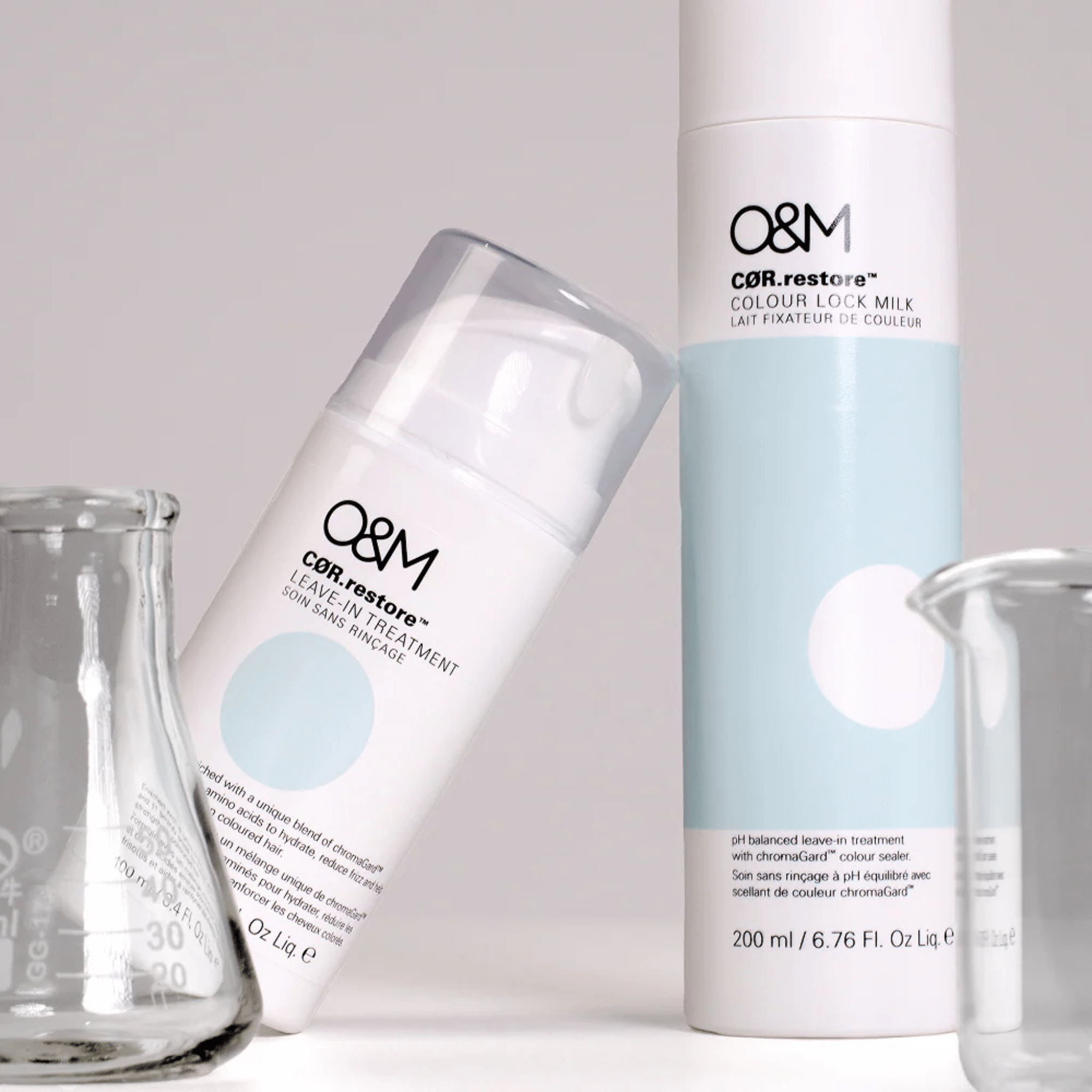 O&M. Lait Sans - Rinçage Fixateur De Couleur COR.Restore - 200 ml - Concept C. Shop