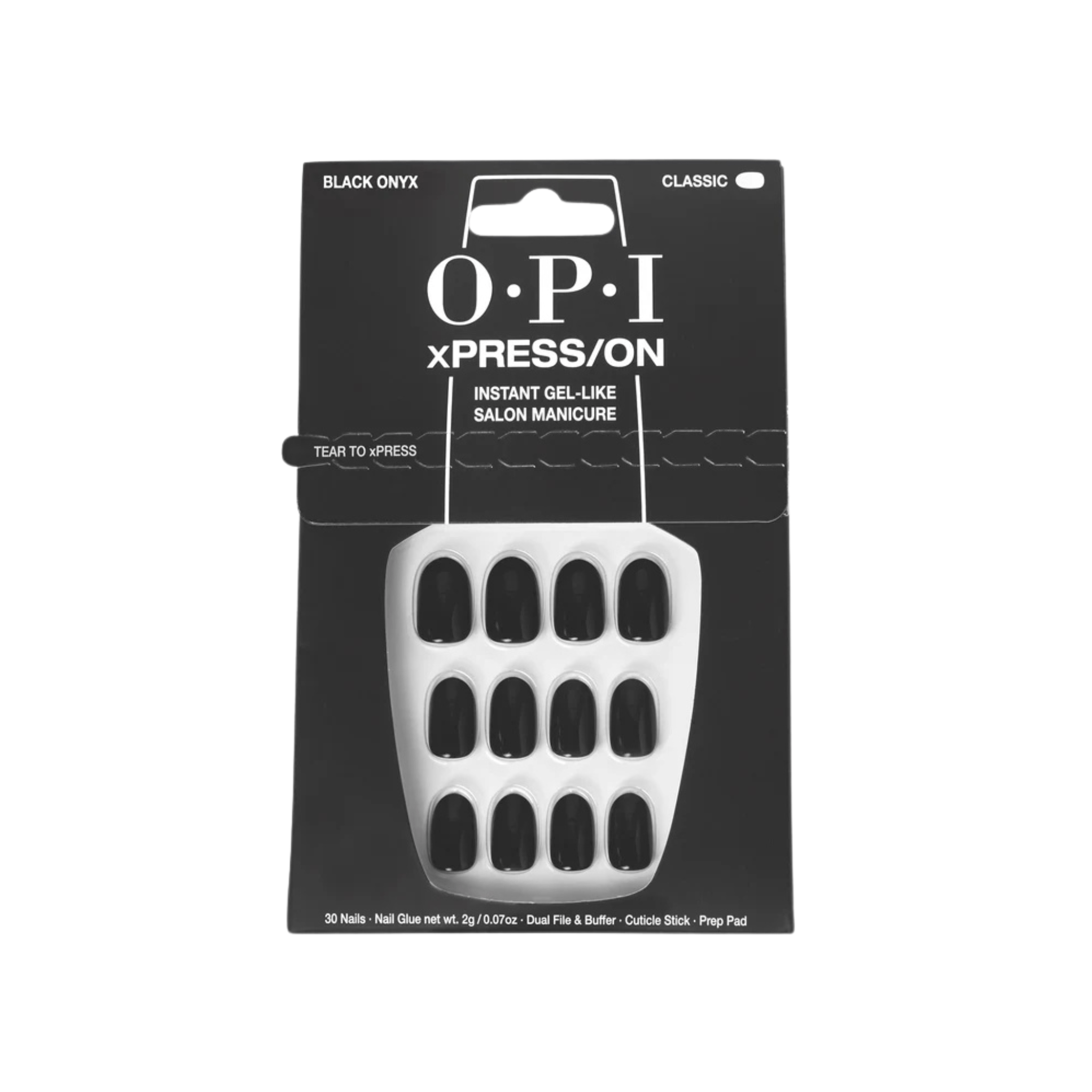 OPI. Ensemble Ongles Classiques xPRESS/ON - Black Onyx - Concept C. Shop