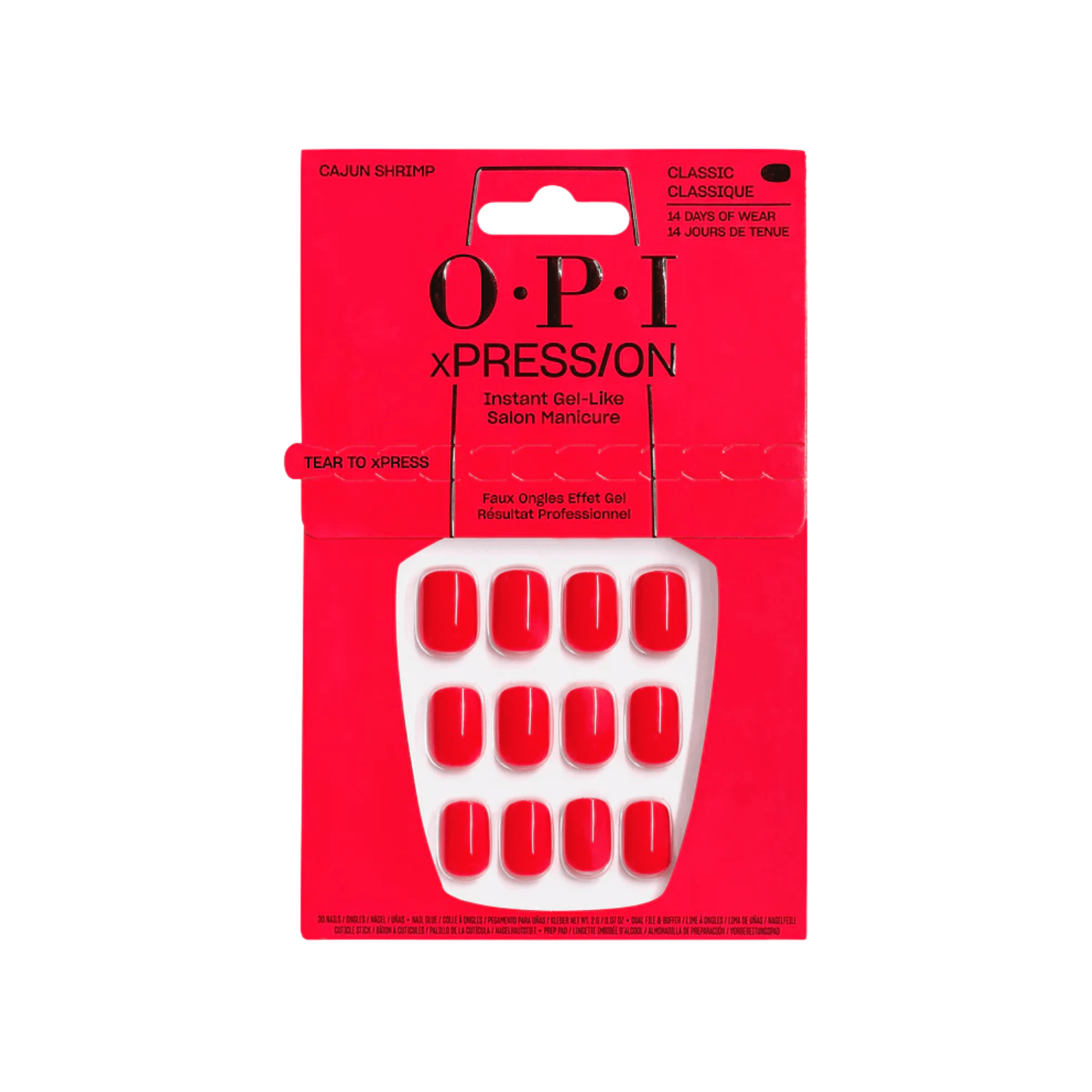 OPI. Ensemble Ongles Classiques xPRESS/ON - Cajun Shrimp - Concept C. Shop
