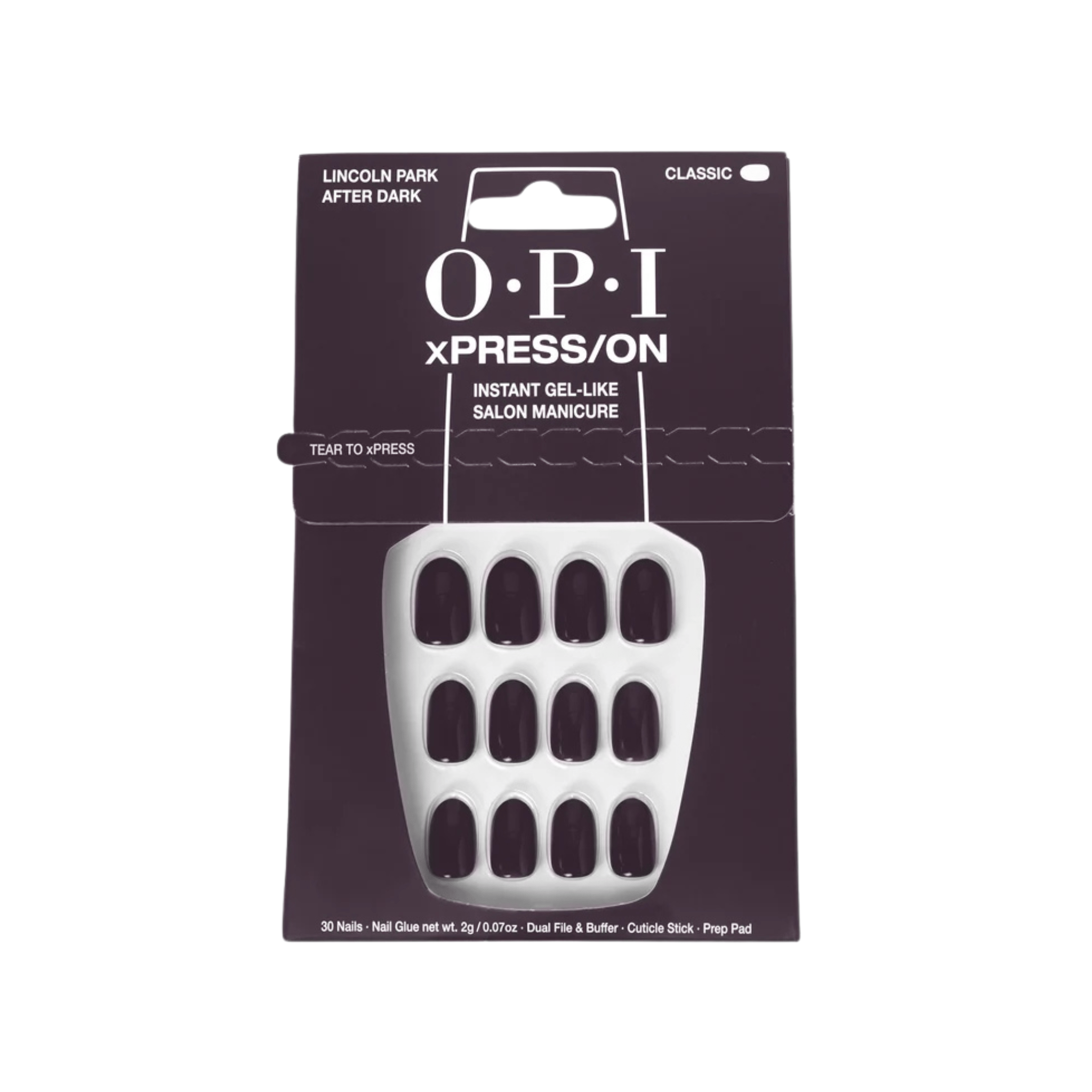 OPI. Ensemble Ongles Classiques xPRESS/ON - Lincoln Park After Dark - Concept C. Shop