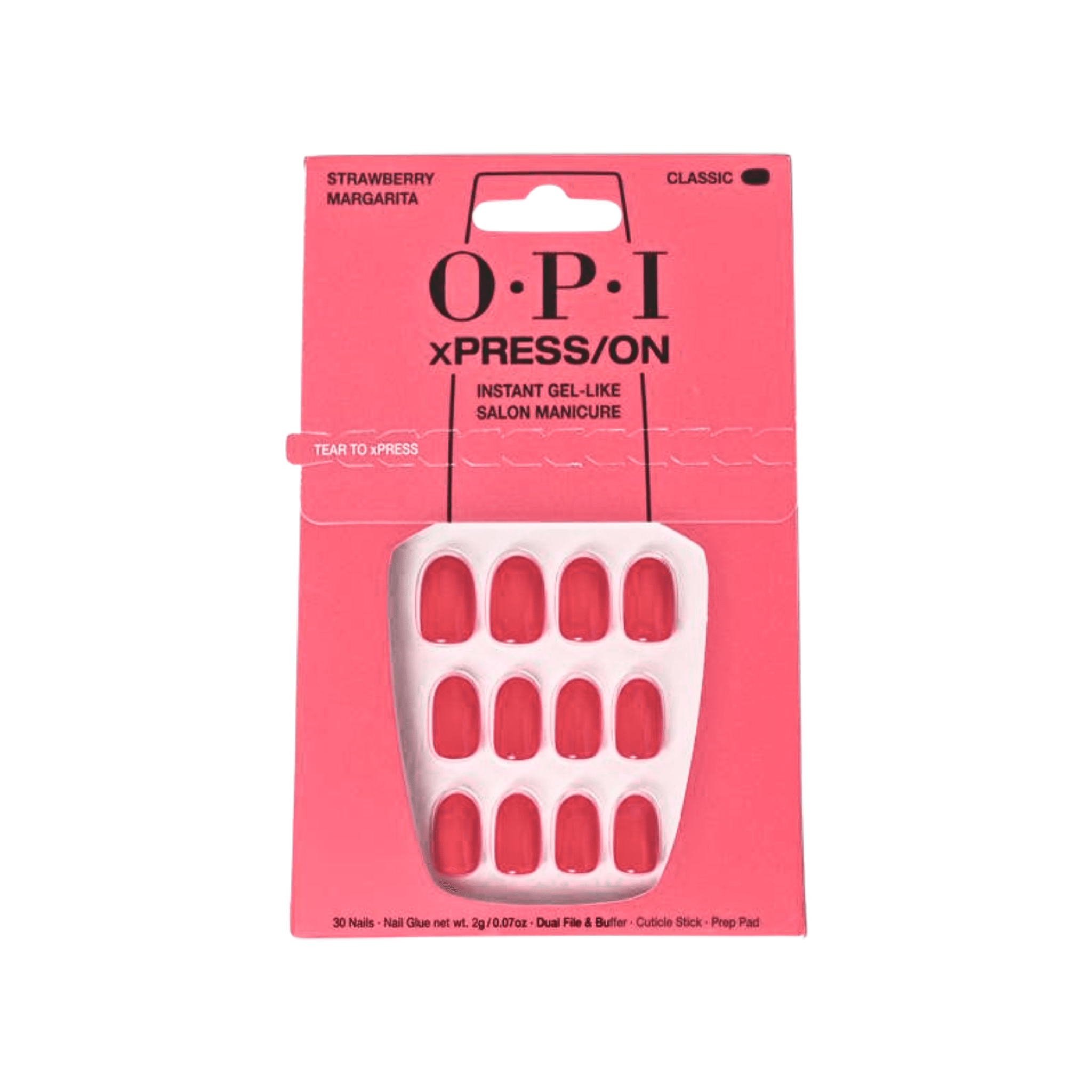 OPI. Ensemble Ongles Classiques xPRESS/ON - Strawberry Margarita - Concept C. Shop