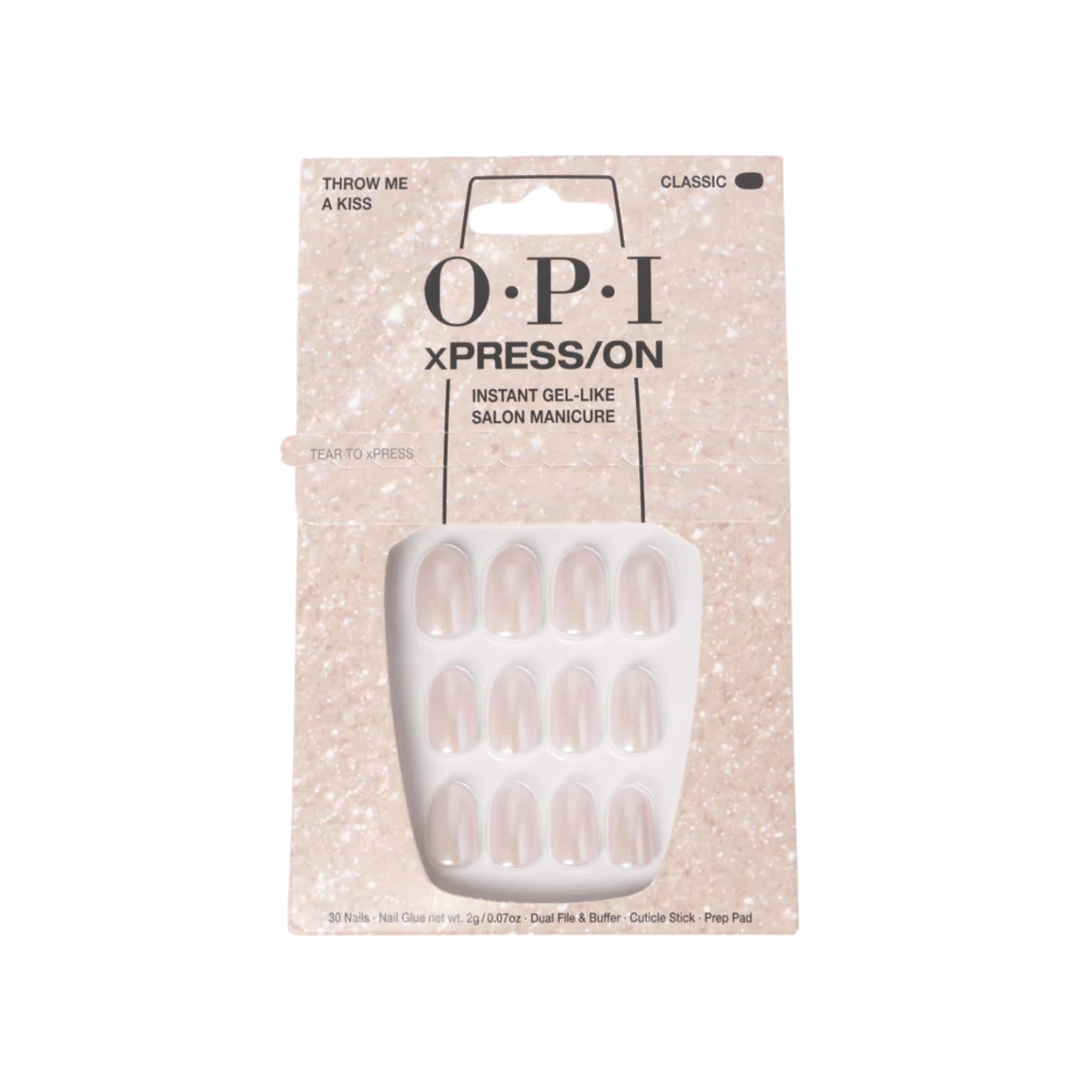 OPI. Ensemble Ongles Classiques xPRESS/ON - Throw Me A Kiss - Concept C. Shop