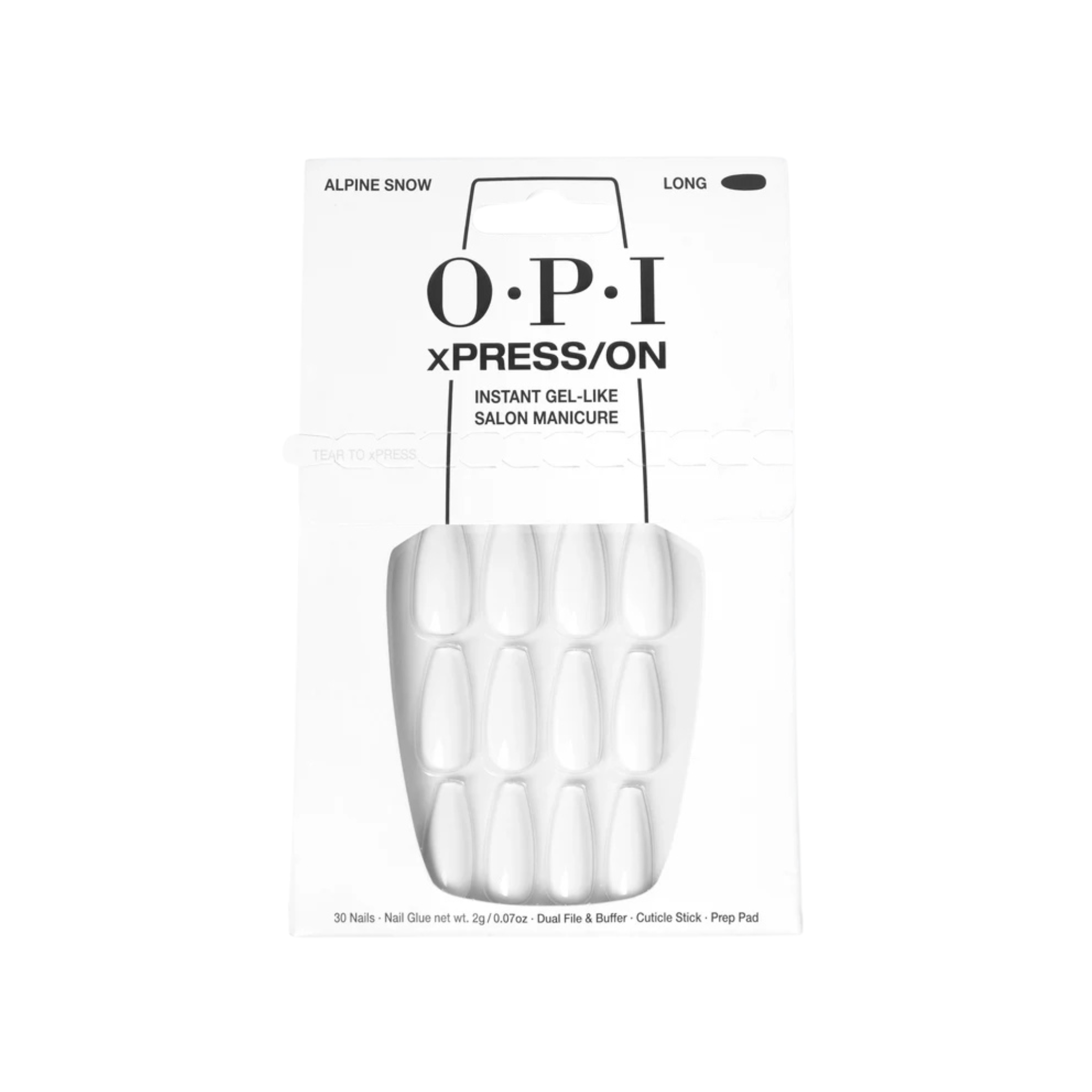 OPI. Ensemble Ongles Longs xPRESS/ON - Alpine Snow - Concept C. Shop