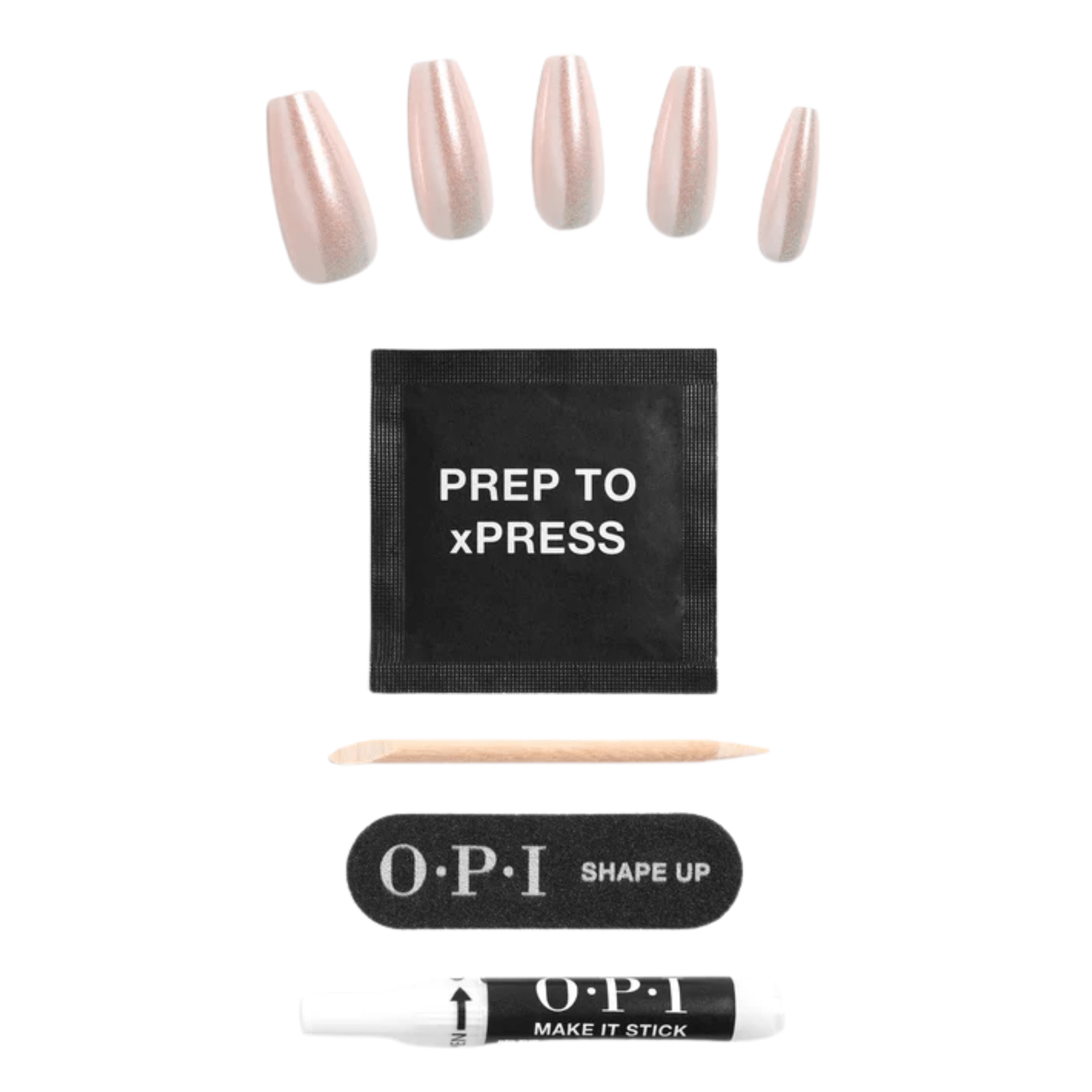 Opi. Ensemble Ongles Longs xPRESS/ON - Throw Me A Kiss - Concept C. Shop