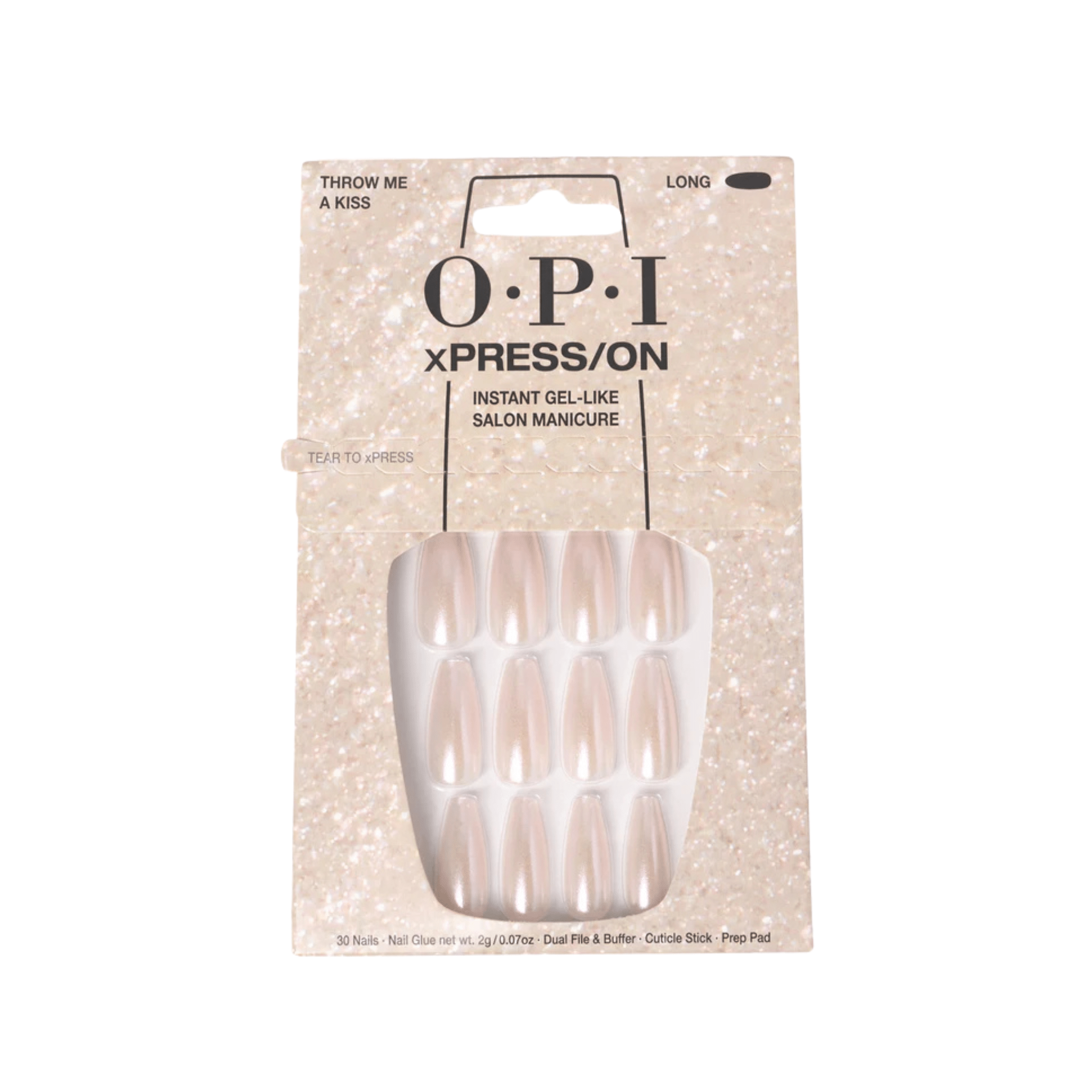 Opi. Ensemble Ongles Longs xPRESS/ON - Throw Me A Kiss - Concept C. Shop